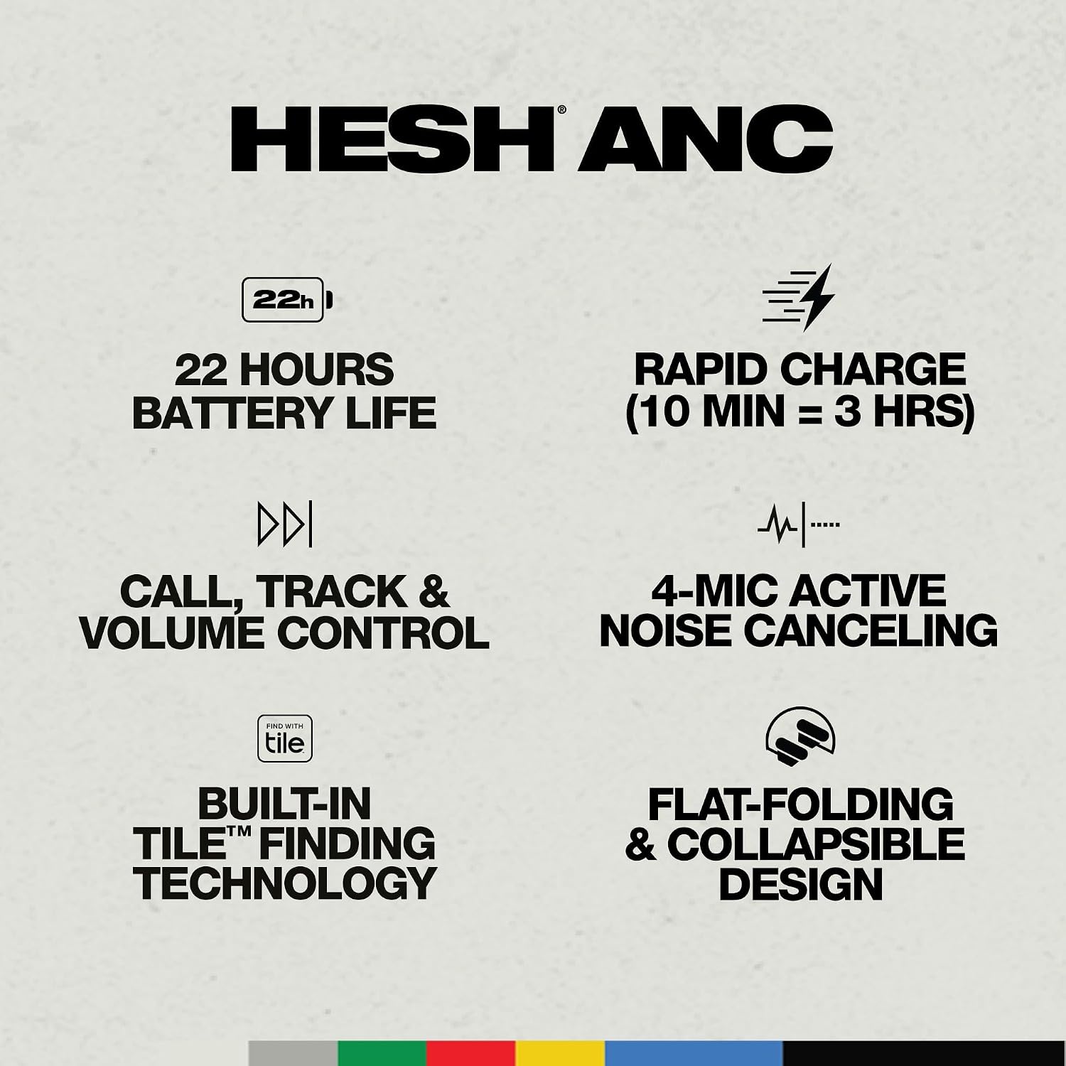 Thumbnail 3 de Skullcandy Hesh ANC: Cascos Inalámbricos con Cancelación de Ruido