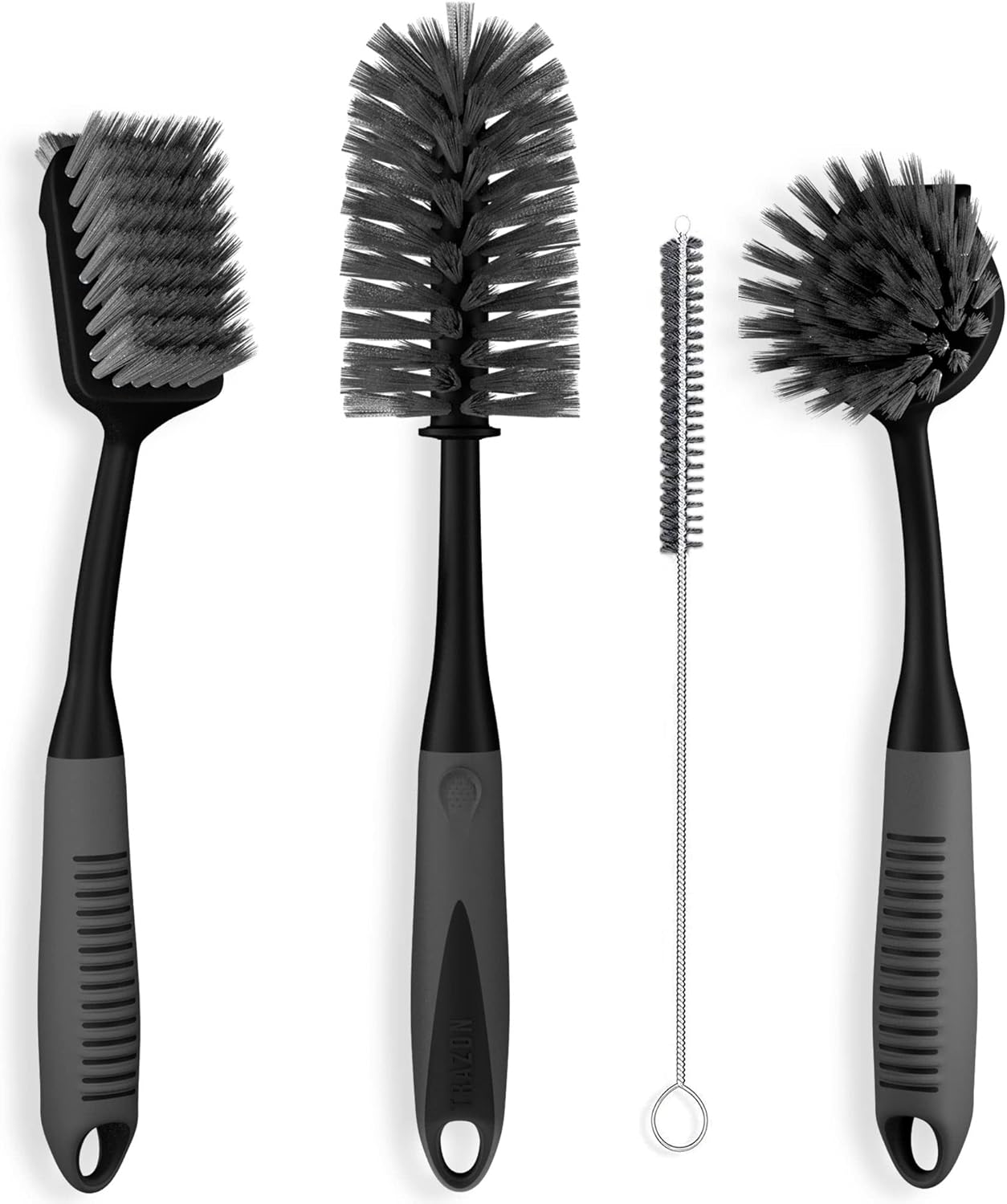 Detalle de Dish Brush Set of 4 — Non-Slip Long Handle Brushes 🧽