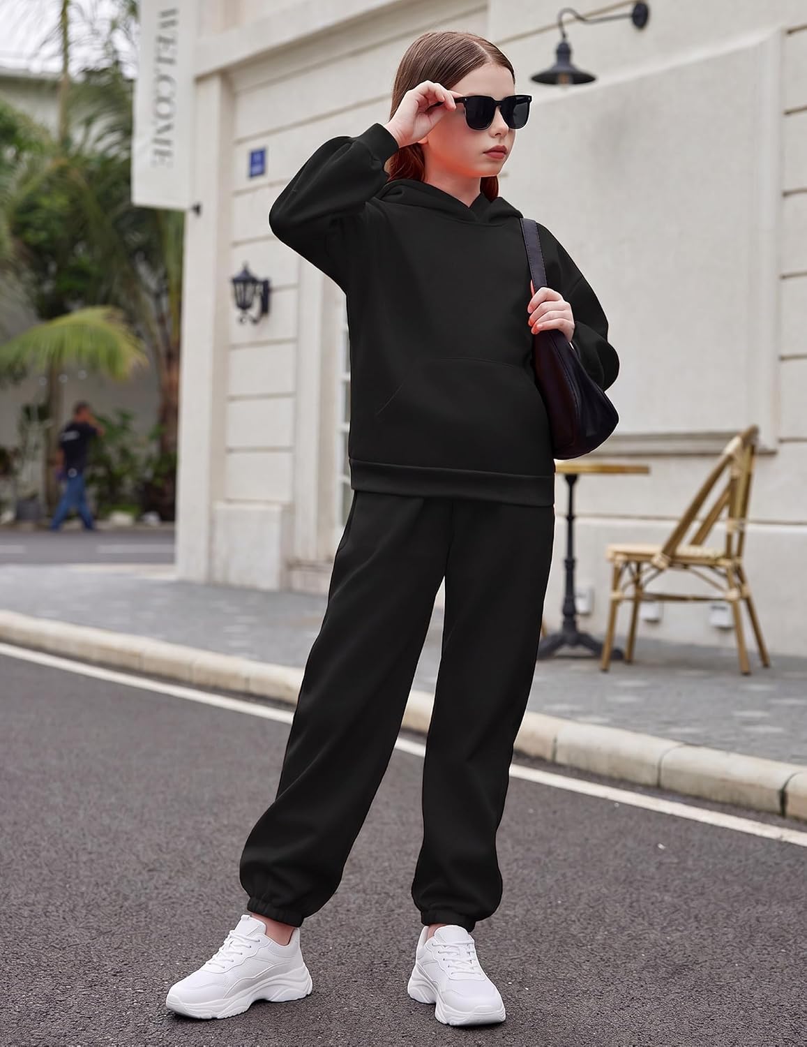 Thumbnail 4 de Arshinet Girls' Two-Piece Sweatshirt and Sweatpants Set