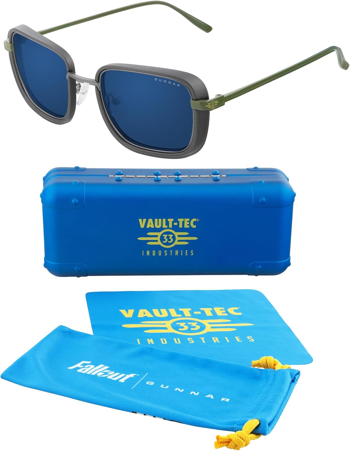 Thumbnail 2 de Gunnar Occhiali da gioco e per computer Fallout Vault 33 Gunmetal-Olive con lenti bloccanti luce blu