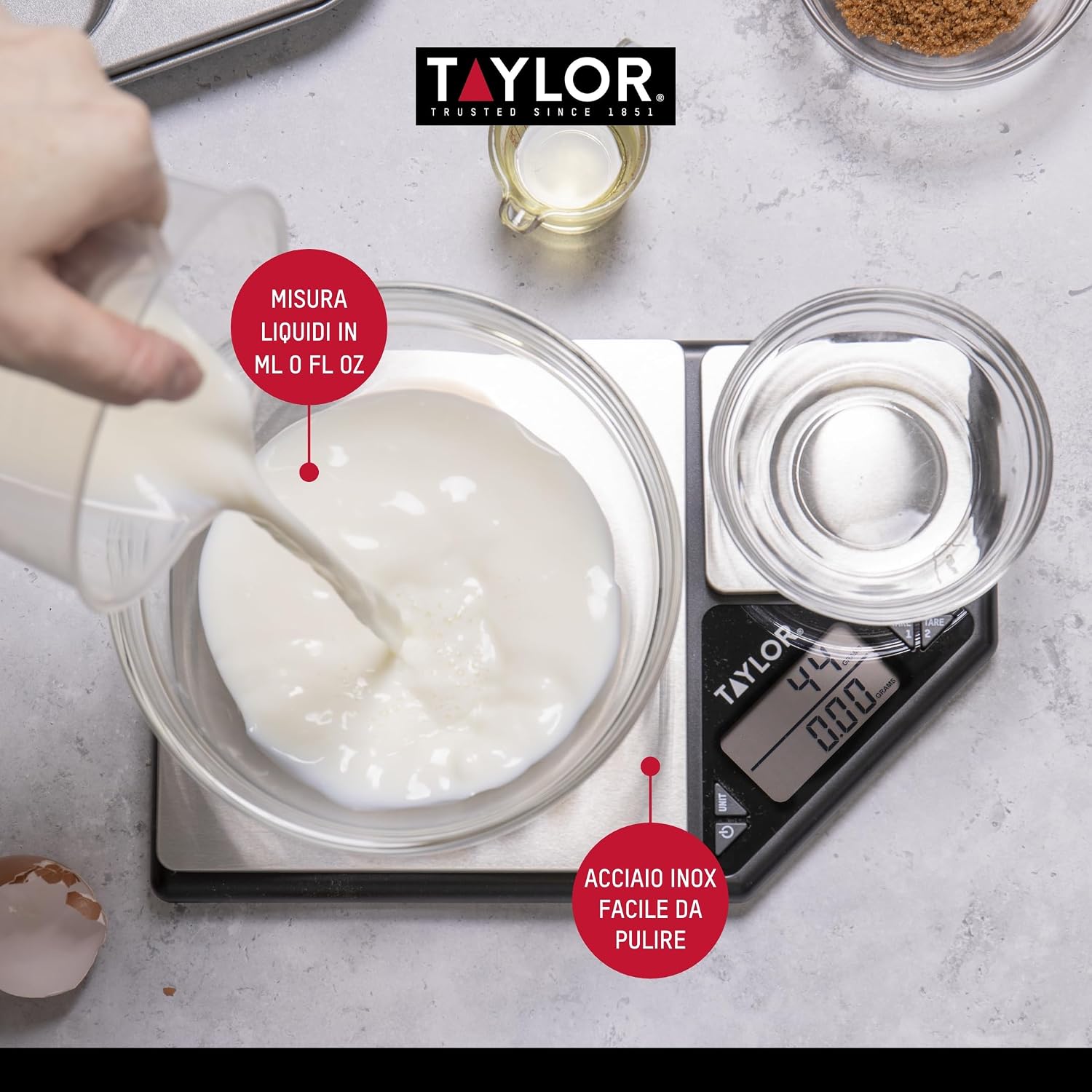 Thumbnail 4 de Taylor Pro Digital Kitchen Scale, Dual Platform, 5 kg Capacity, Tare Function