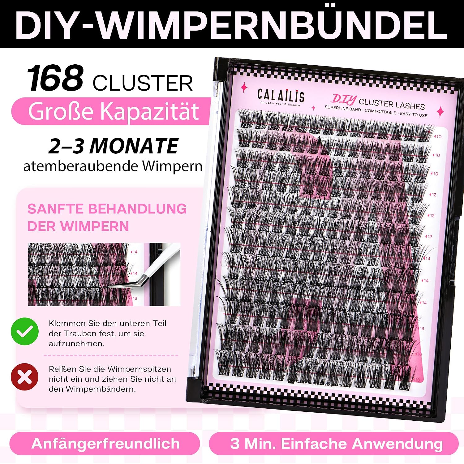 Thumbnail 5 de CALAILIS 168 WimpernverlĂ€ngerung D Curl đ