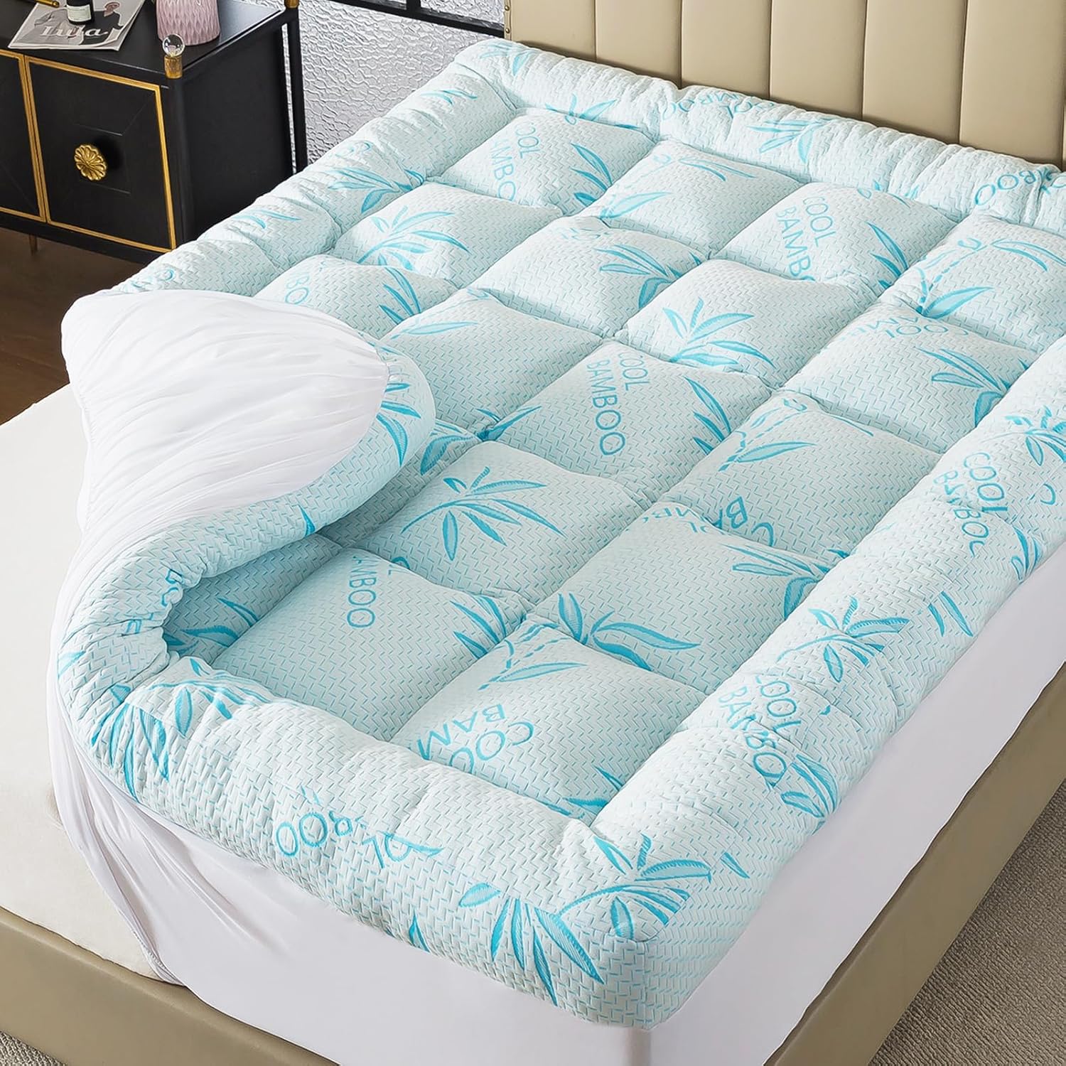 Detalle de WhatsBedding Mattress Topper 5-Inch