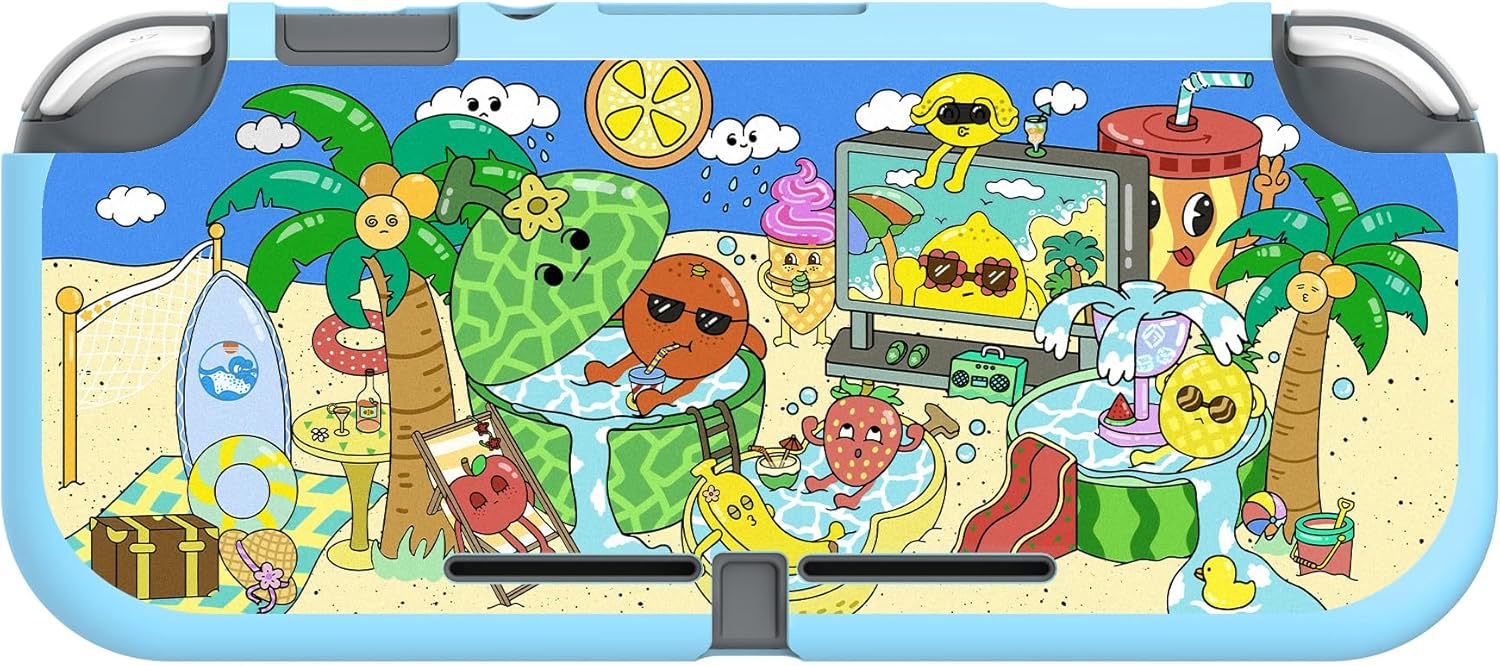 Thumbnail 2 de Playvital Fruity Party protective case for Nintendo Switch Lite (custom soft TPU)