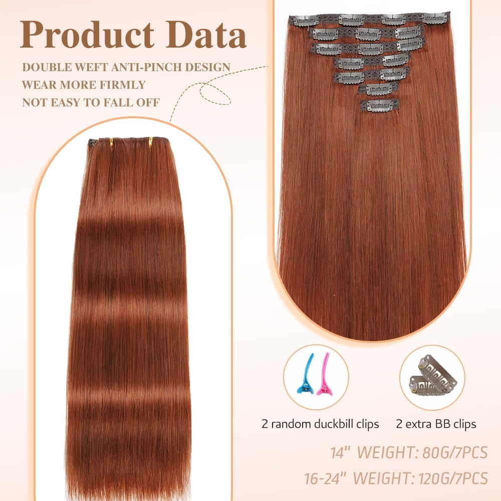 Detalle 2 de HotLulana Extensiones Clip 60cm Remy Cabello Natural ❤