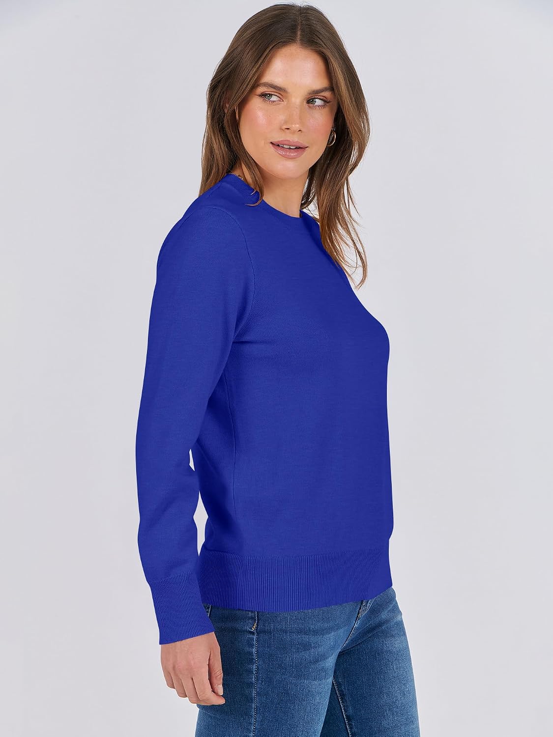 Thumbnail 4 de ANRABESS Sweater Lightweight Long Sleeve Pullover