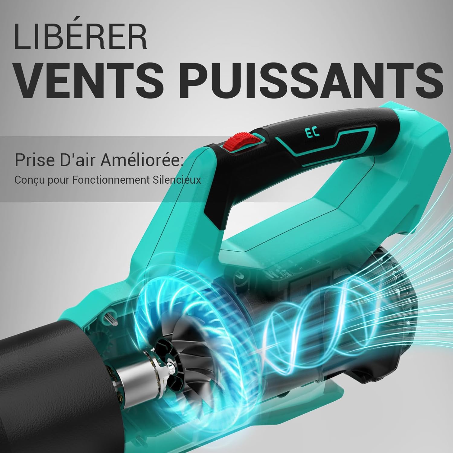 Thumbnail 3 de DCA Souffleur de feuilles sans fil 20V 4,0Ah brushless – 820 m³/h & 193 km/h, 1,5 kg