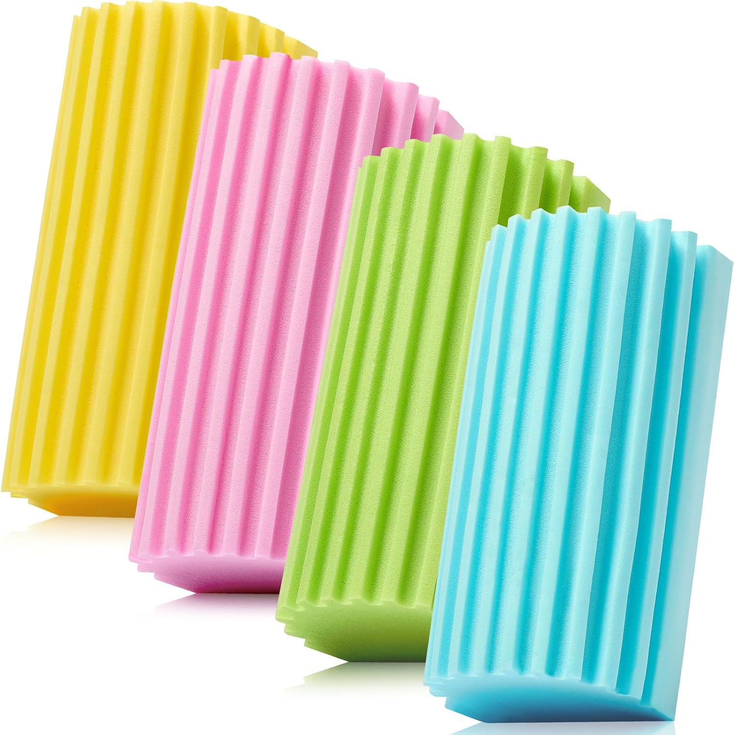 Thumbnail 6 de 4 Pack Damp Dusting Sponge Duster: Grey Reusable Cleaning Sponges for Blinds, Floorboards, and More