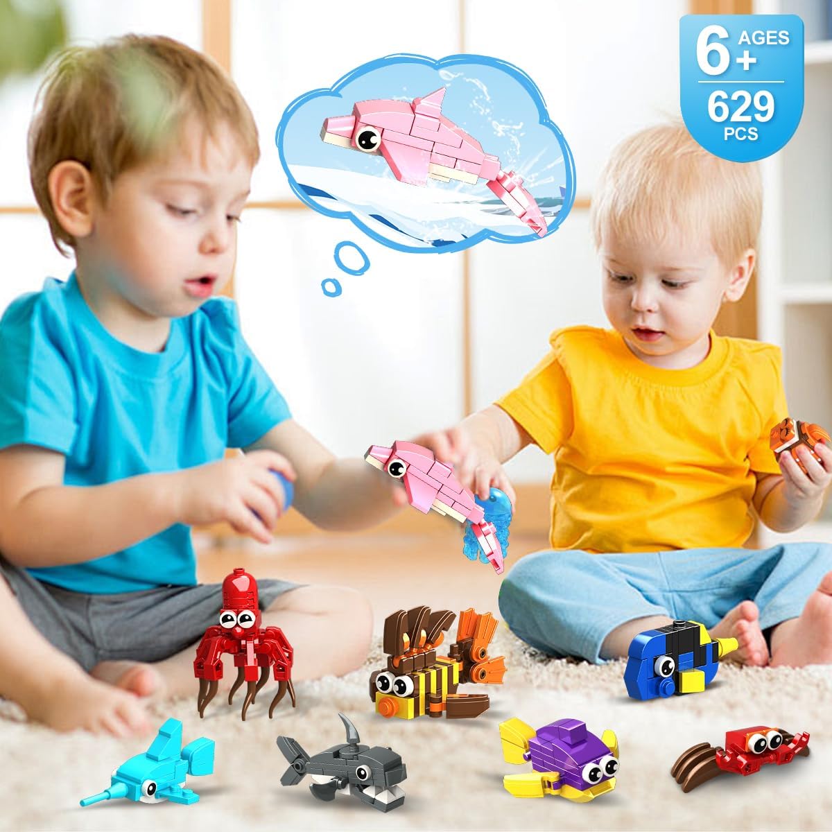 Thumbnail 6 de HOGOKIDS 24 Pack Building Set — 629 PCS blocks