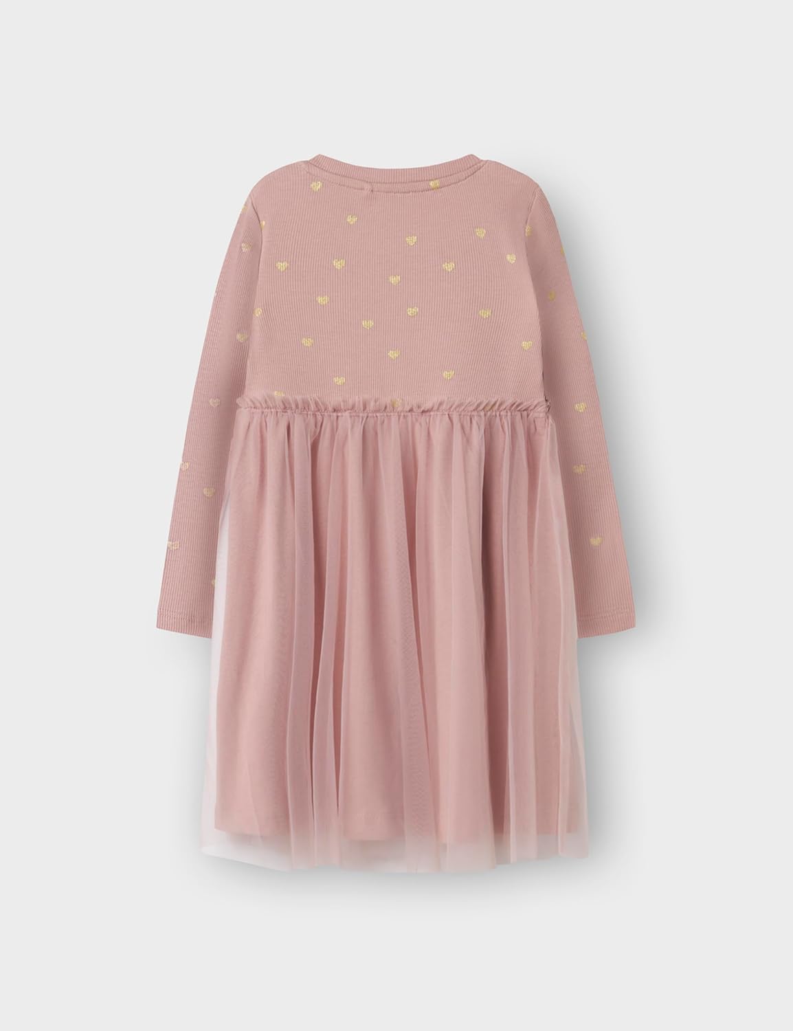 Thumbnail 1 de NAME IT Nmfnadja LS Dress Noos – Abito con tulle, stampa glitterata e jersey elastico
