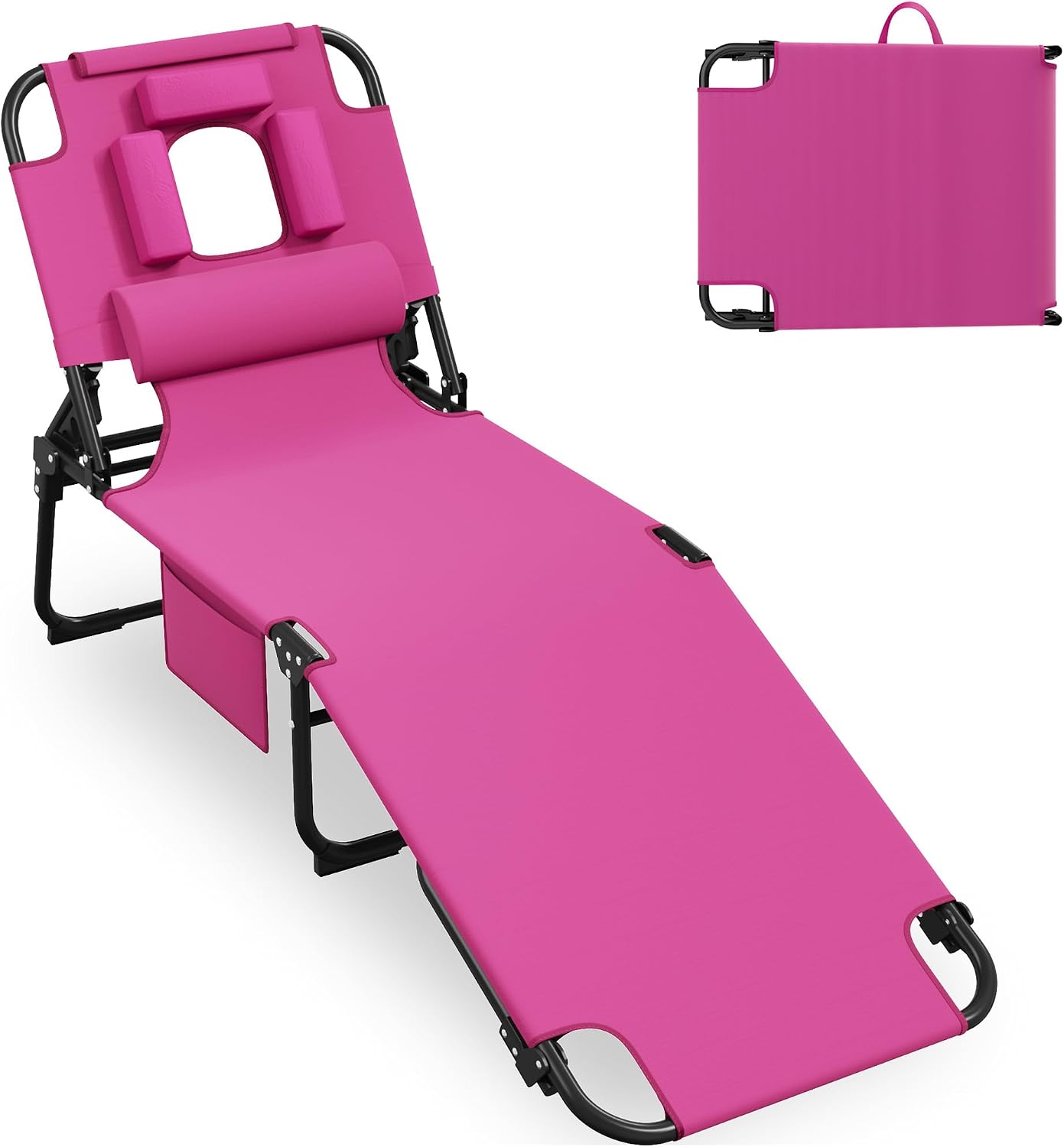 Detalle de Candockway Folding Tanning Chair, 5-Position