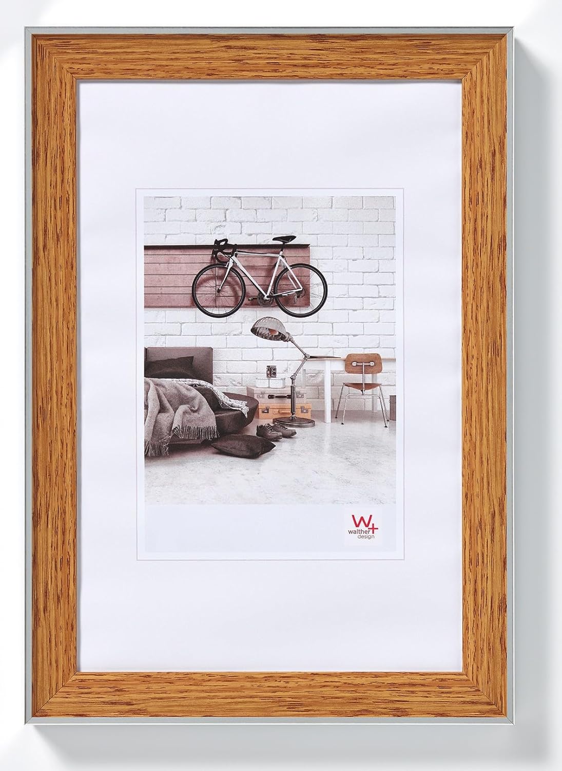Thumbnail 6 de walther design Cadre Photo Noyer 10 x 15 cm avec Bord extérieur argenté – EN015N