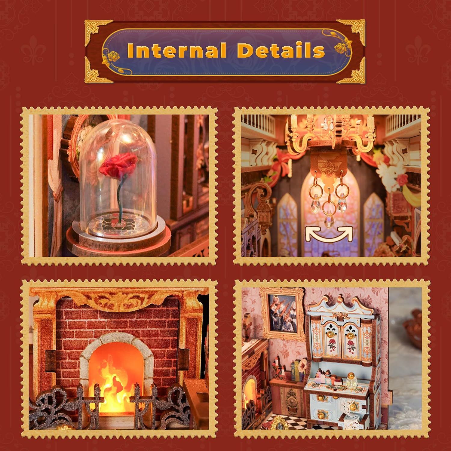 Thumbnail 5 de Tonecheer Book Nook Kit fermalibri 3D