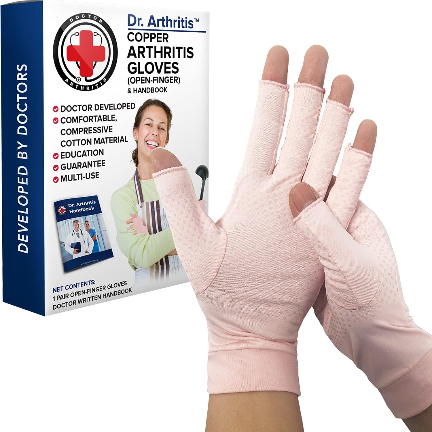 Detalle de Doctor Developed Copper Arthritis Gloves M Pair