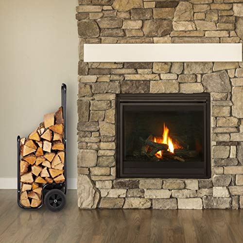 Thumbnail 1 de Relaxdays Carro Leña 100×41×42,5 cm, 60 kg 🪵