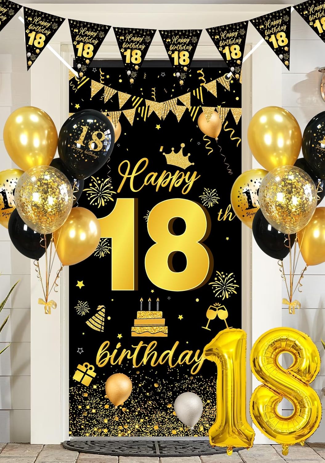 Thumbnail 5 de 18th Birthday Decorations 18 Balloons Party Supplies 🎈