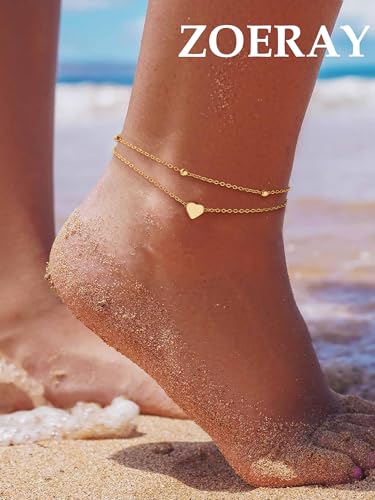 Thumbnail 7 de ZOERAY Fußkettchen für Damen Gold & Silber – Verstellbar, wasserdicht und vielseitig