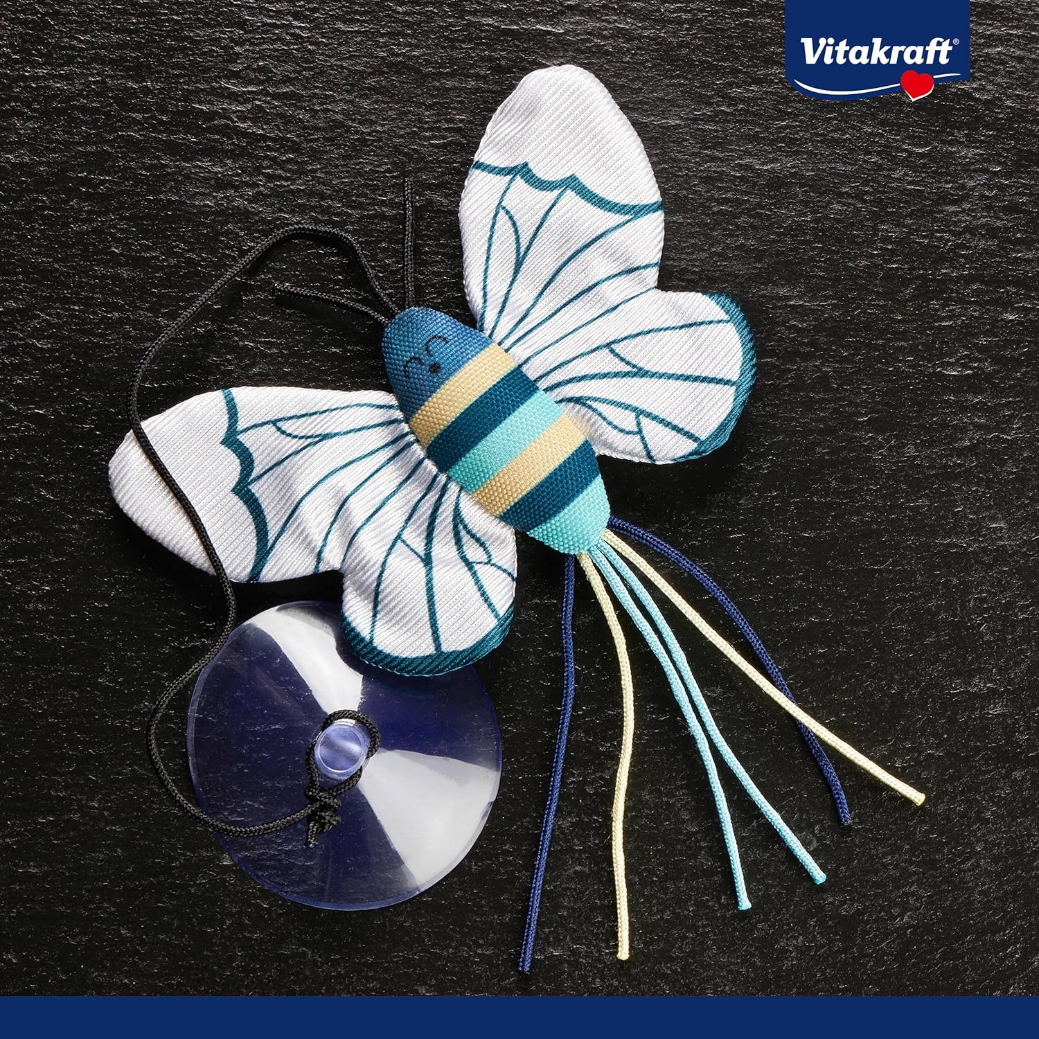 Thumbnail 2 de Vitakraft Galaxy Garden Schmetterling mit Katzensminze – interaktives Katzenspielzeug mit Saugnapf (1 Stück)