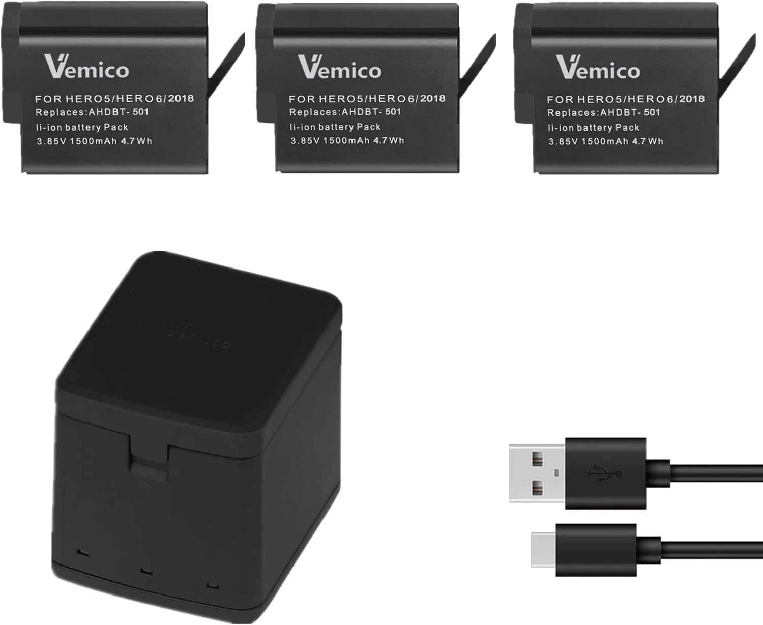 Thumbnail 6 de Vemico Hero 7/6/5 Batteria 1500mAh