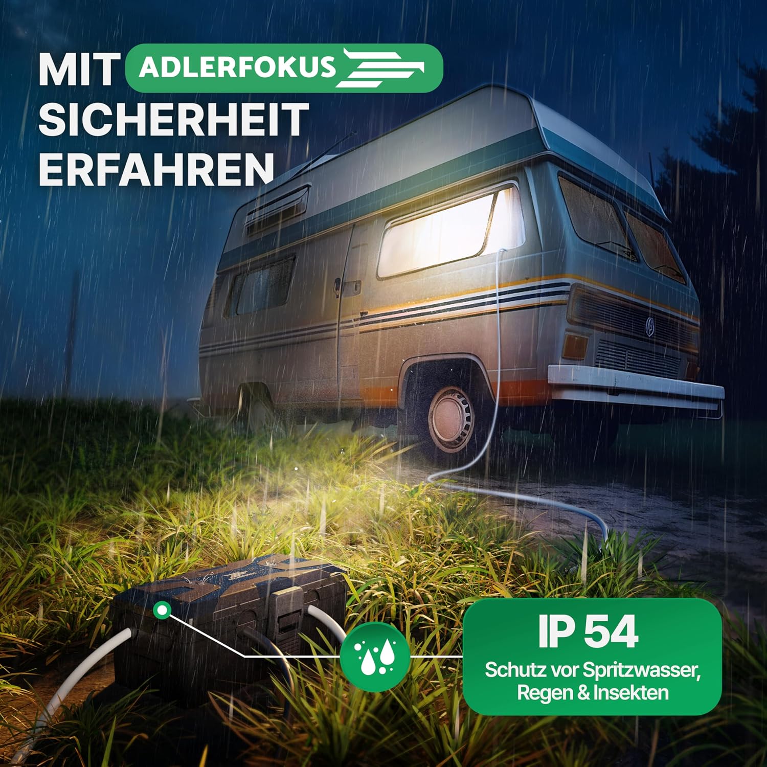 Thumbnail 6 de Adlerfokus wasserdichte Kabelbox IP54 „Das Original“ – Outdoor-Sicherheitsbox für Steckerschutz