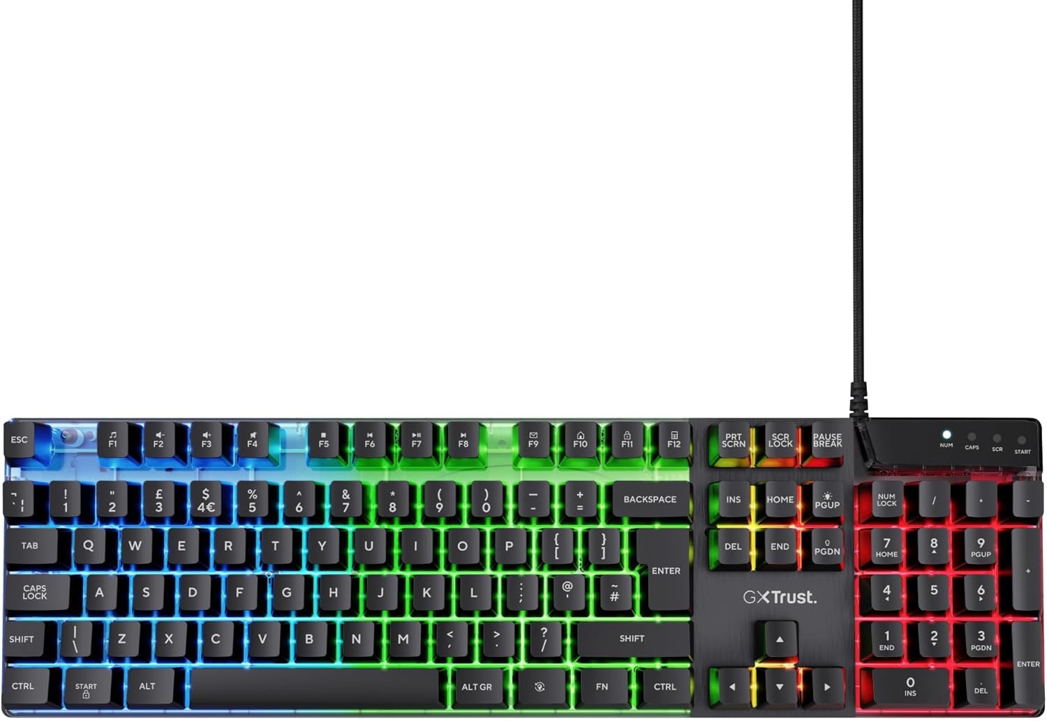 Detalle 2 de Trust GXT 835 Azor Gaming Keyboard UK