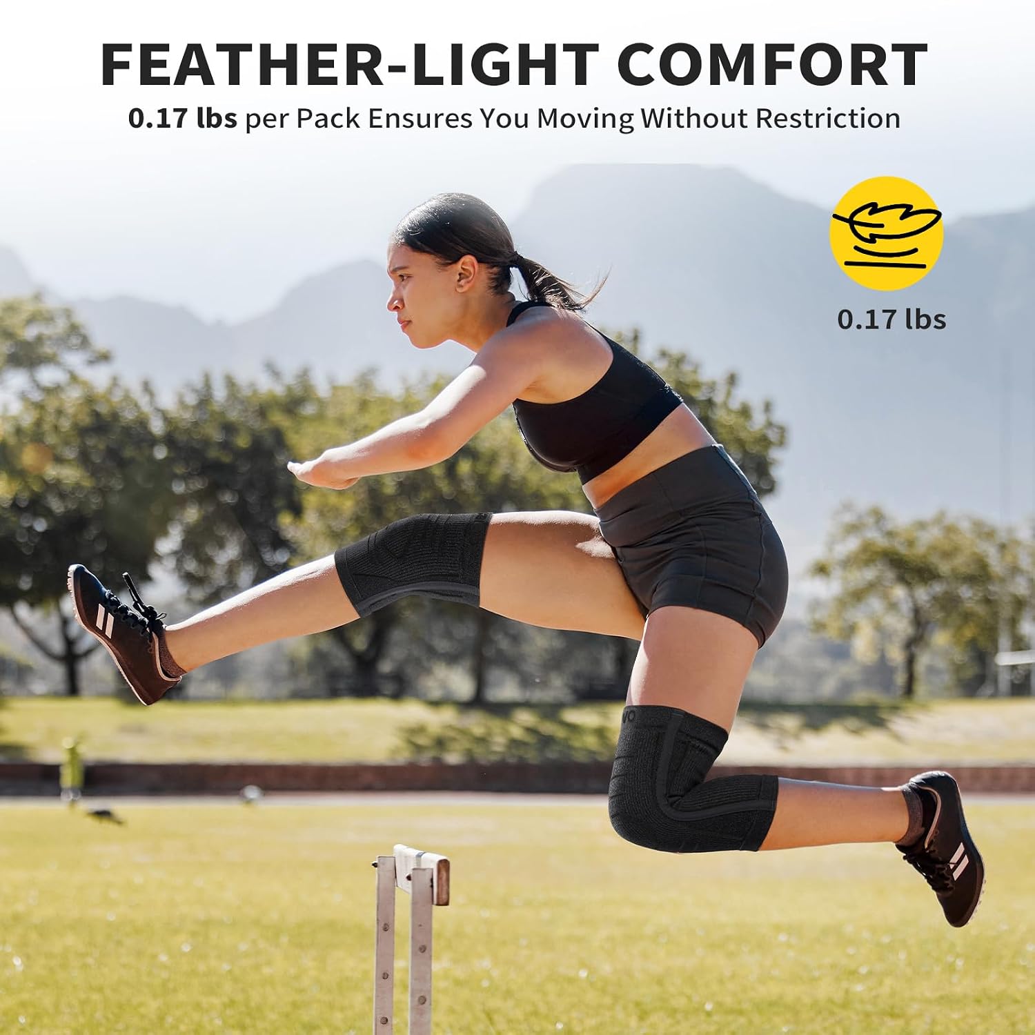 Thumbnail 6 de CAMBIVO Knee Support with PMMA Side Stabilizers — Lightweight dual pack for arthritis relief and everyday comfort