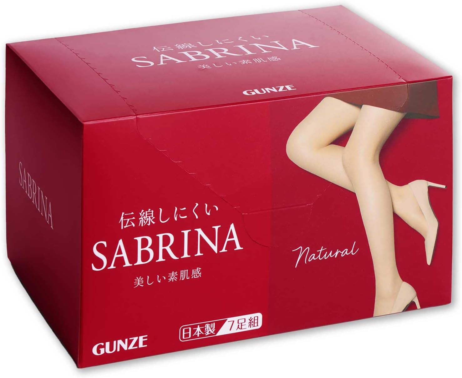 Detalle de グンゼ SABRINA SB517 ストッキング7足セット 美しい素肌感・つま先補強・幅広ウエスト