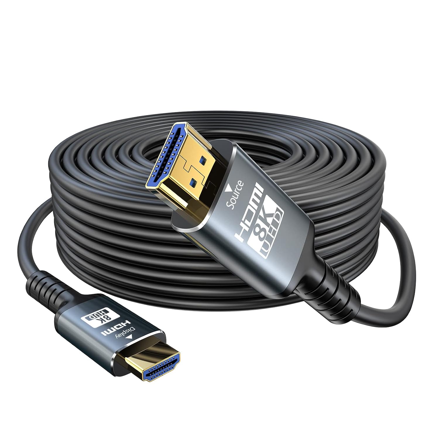 Thumbnail 6 de Eareyesail 8K HDMI Cable 15M – Fibre HDMI 2.1, 48Gbps, In-Wall CL3, 8K@60Hz / 4K@120Hz