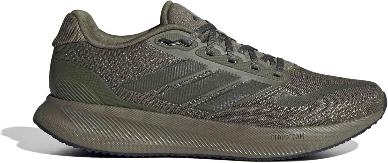 Thumbnail 1 de adidas Men's Runfalcon 5 Running Shoes – Olive Strata / Shadow Olive / Core Black, UK 10.5