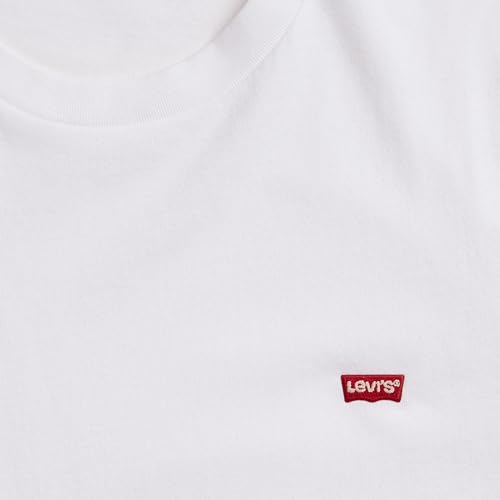 Detalle de Levi's Men's Original Housemark Tee - Core Chesthit Logo, White, Size L