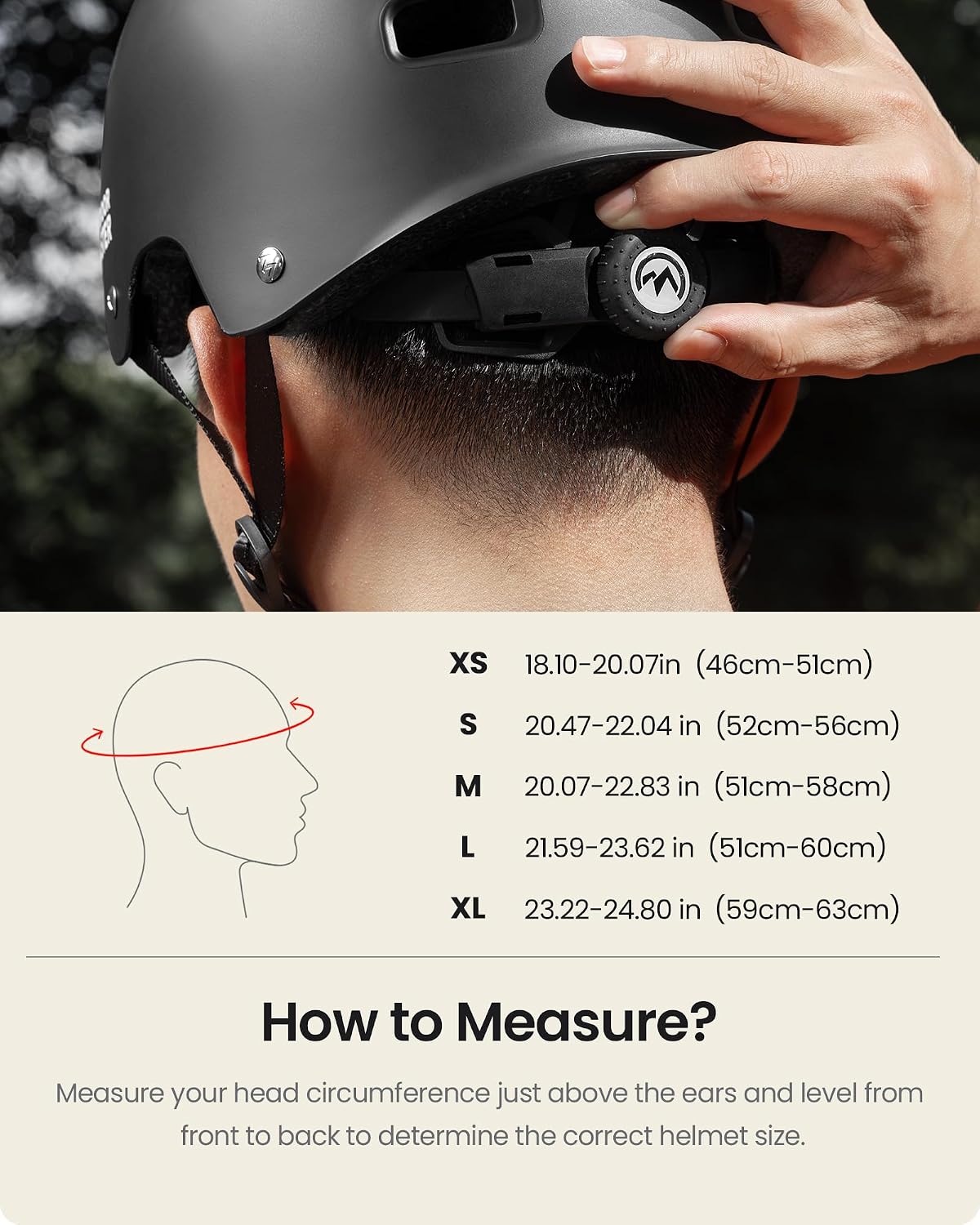 Detalle de OutdoorMaster Skateboard Cycling Helmet with Two Removable Liners