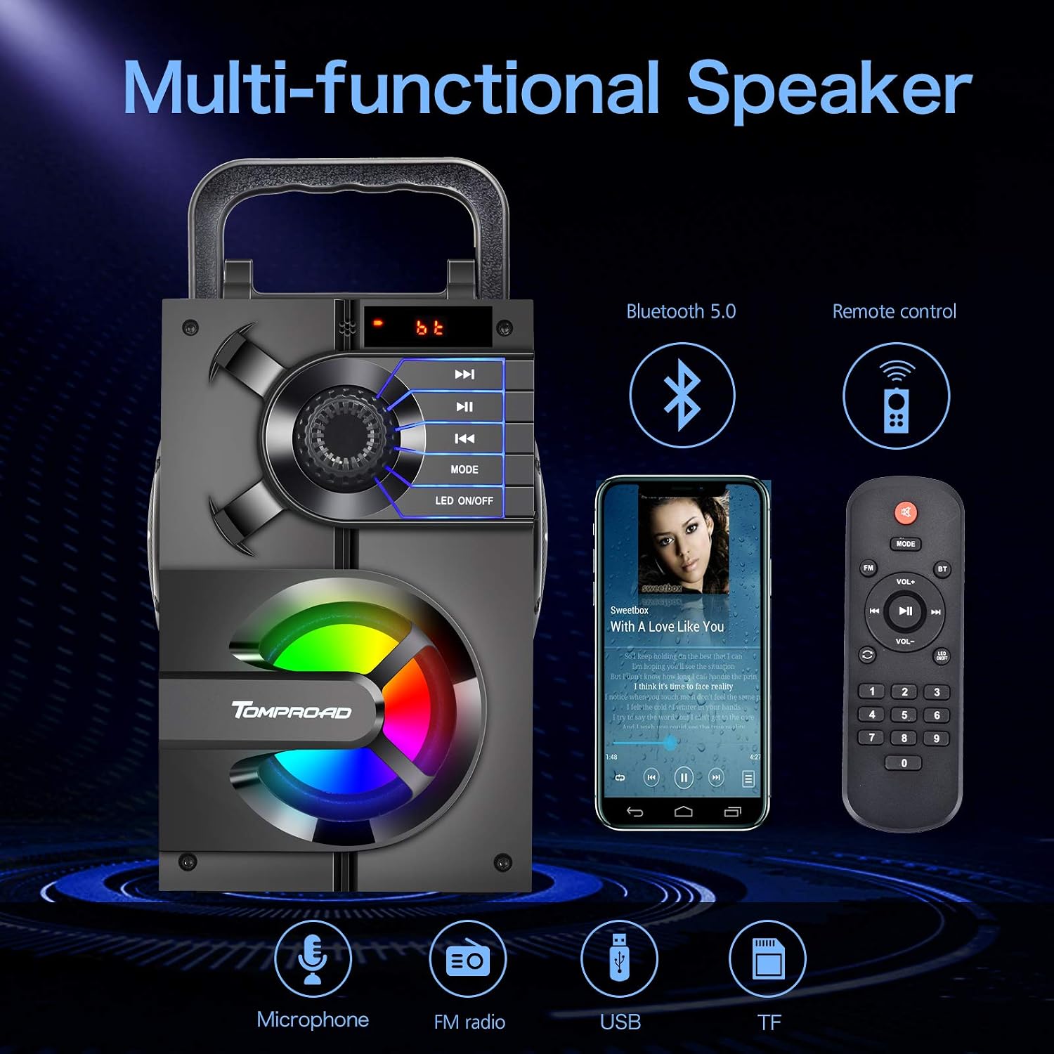Detalle 2 de TOMPROAD S39 Bluetooth Lautsprecher 11 W