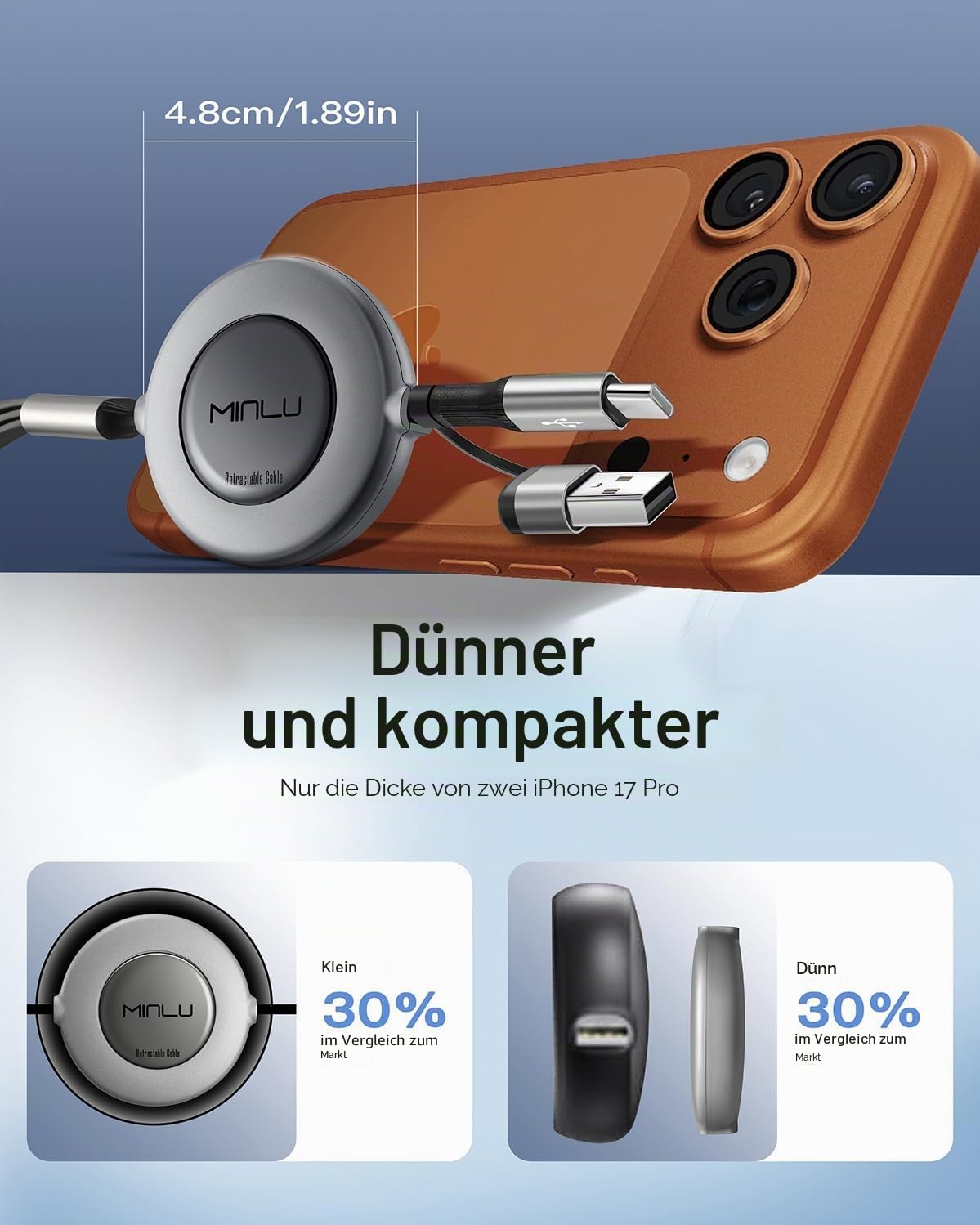 Thumbnail 4 de Minlu Multi USB Kabel 1,2 m