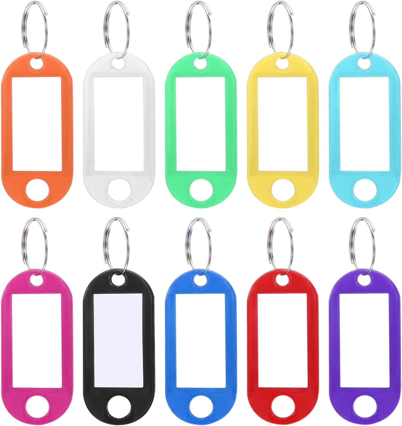 Thumbnail 6 de Munsesi 40Pcs Key Tags with Labels – 10 Colours Plastic Key Fobs for Easy Organisation