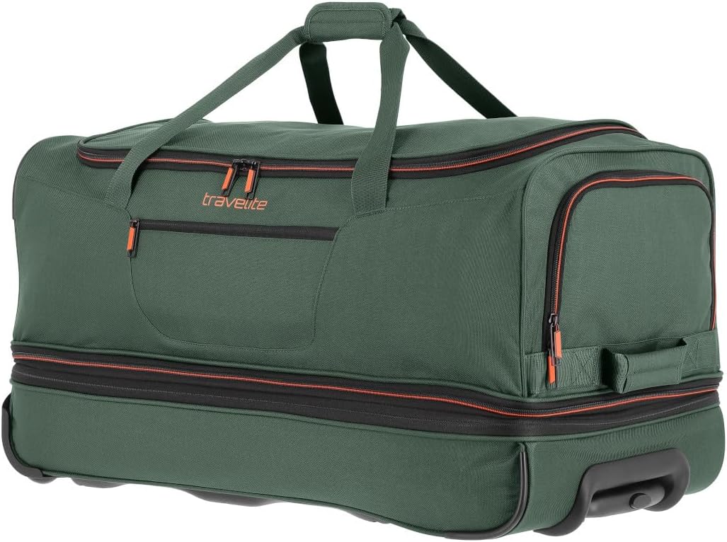 Detalle de Travelite Trolley Basics Grand – Sac de Voyage à roulettes extensible, 98–119 L, 70 cm