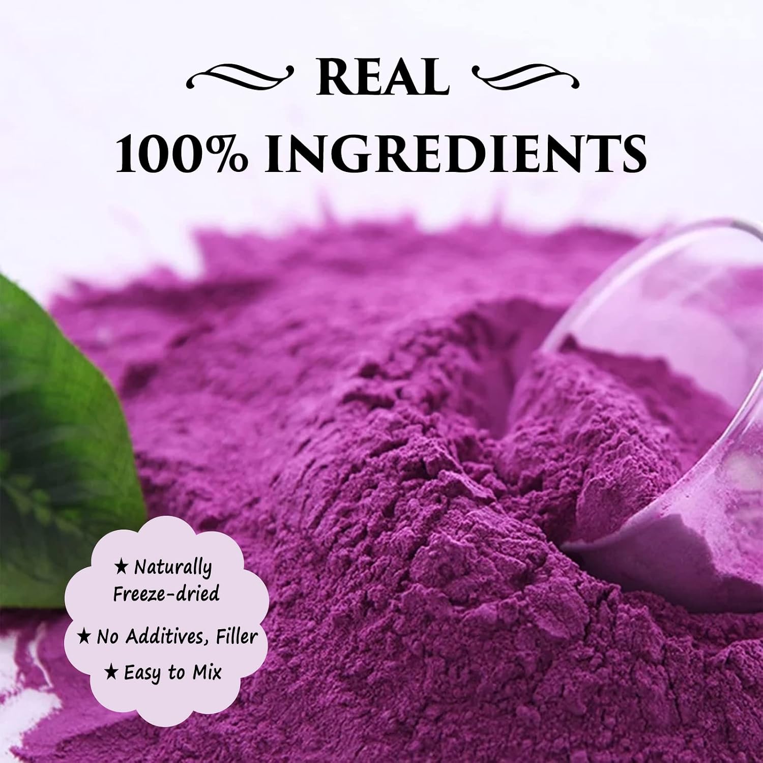 Detalle 2 de Grelim Purple Sweet Potato Powder, 8 oz, Freeze-Dried, Vegan, Gluten-Free