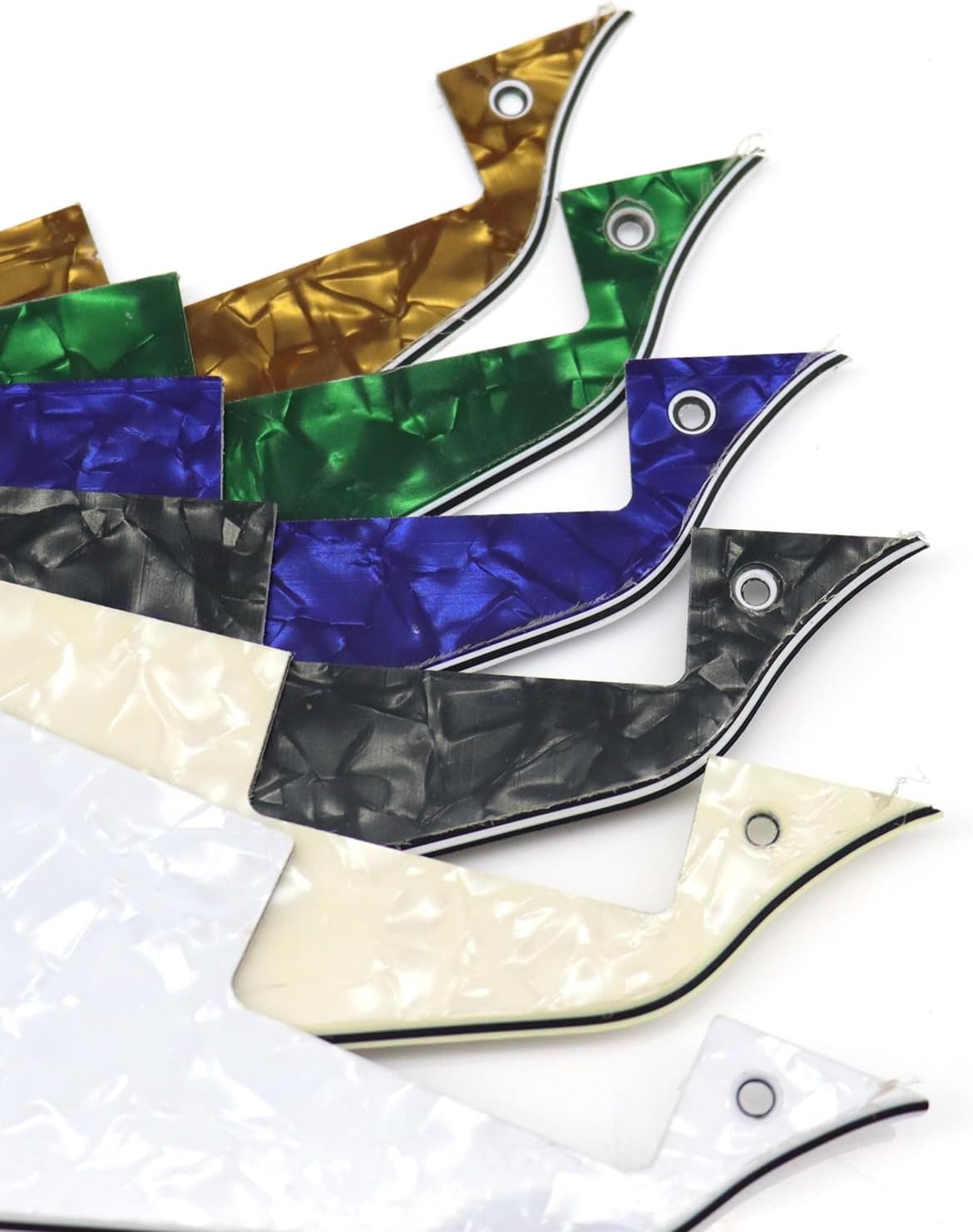 Detalle 1 de LP-Style Electric Guitar Pickguard Black Pearl
