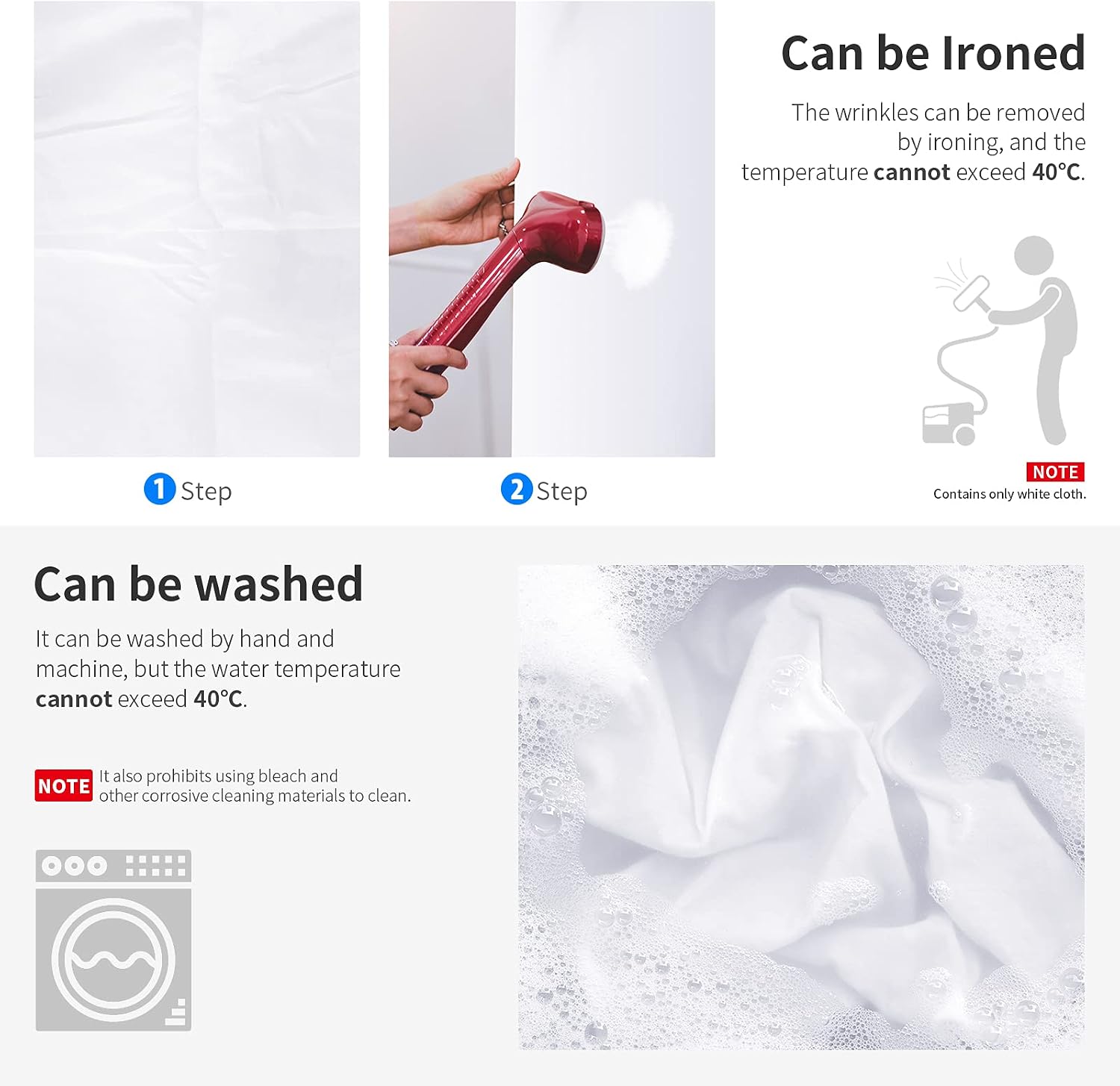 Detalle de Neewer 6 x 9FT / 1.8 x 2.8M PRO muslin collapsible backdrop (white) — background only