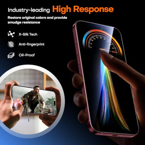 Detalle 2 de TAURI 2 Pack for iPhone 18 Pro Max Screen Protector — 9H Tempered Glass with 1-Step Install