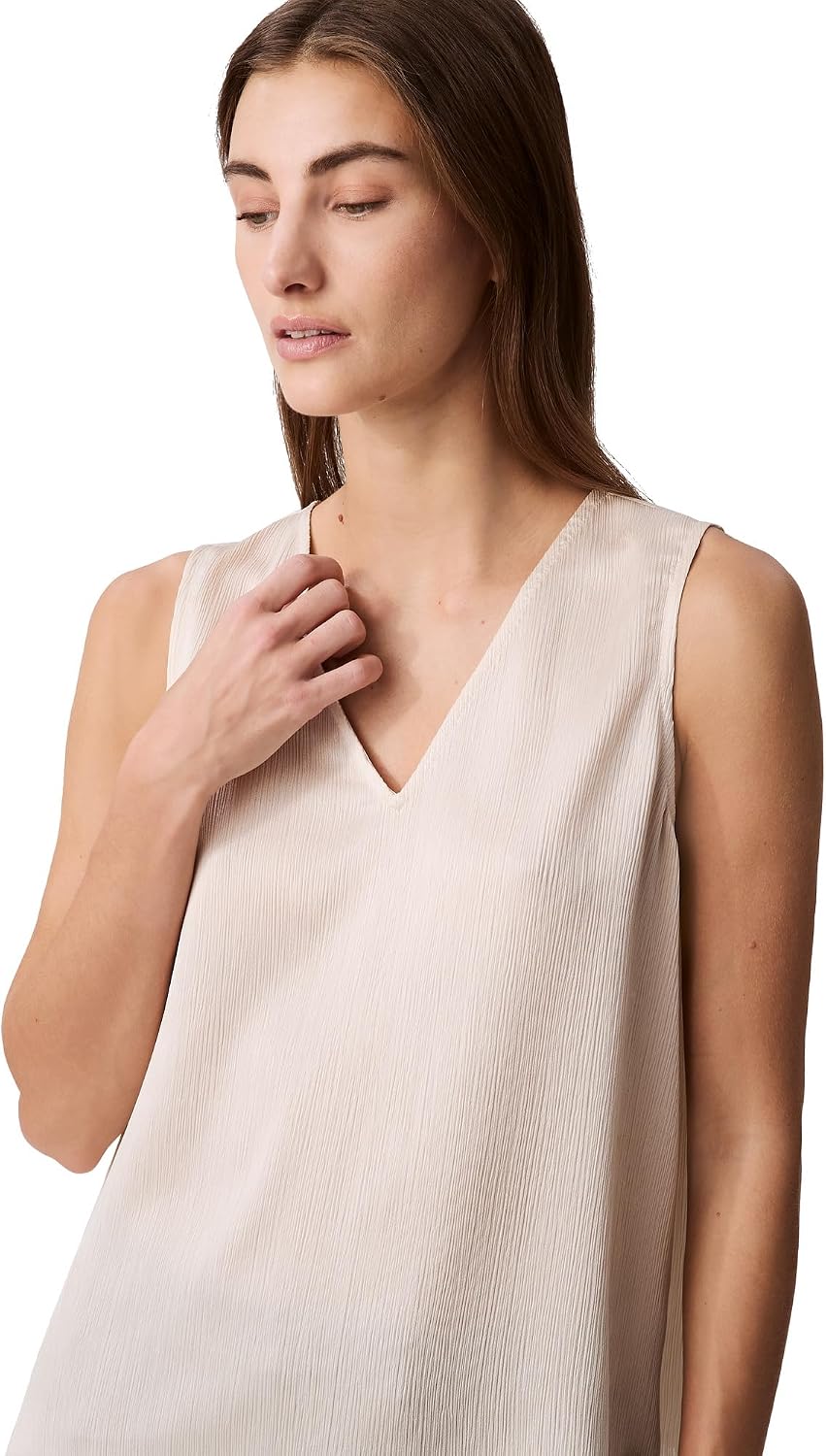 Thumbnail 5 de Calvin Klein Plisse V Neck Tank Top
