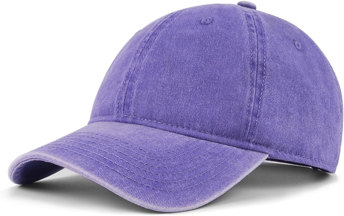 Detalle de Zylioo XL/XXL Vintage Basecap – Washed Cotton für große Köpfe