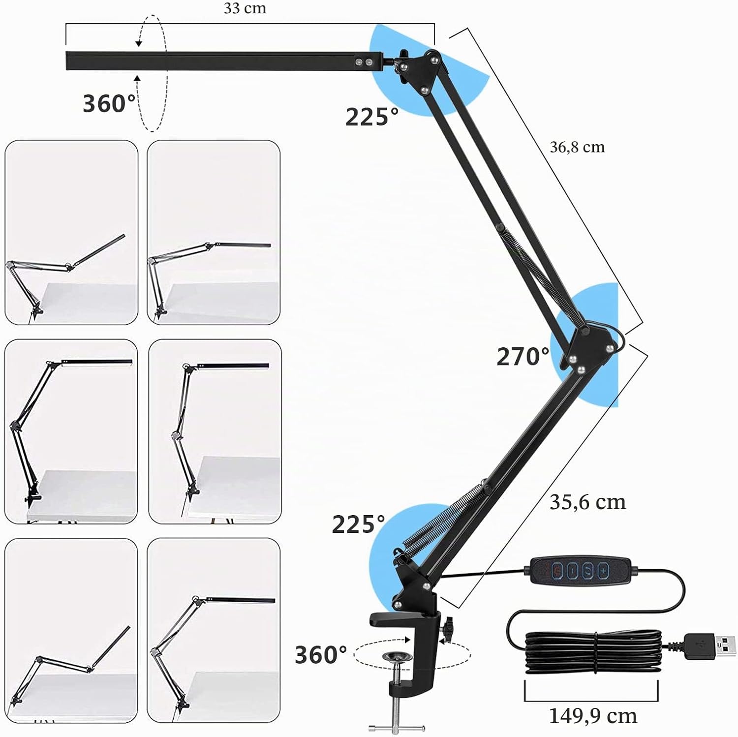 Detalle 1 de SKYLEO Lámpara Escritorio LED 12 W