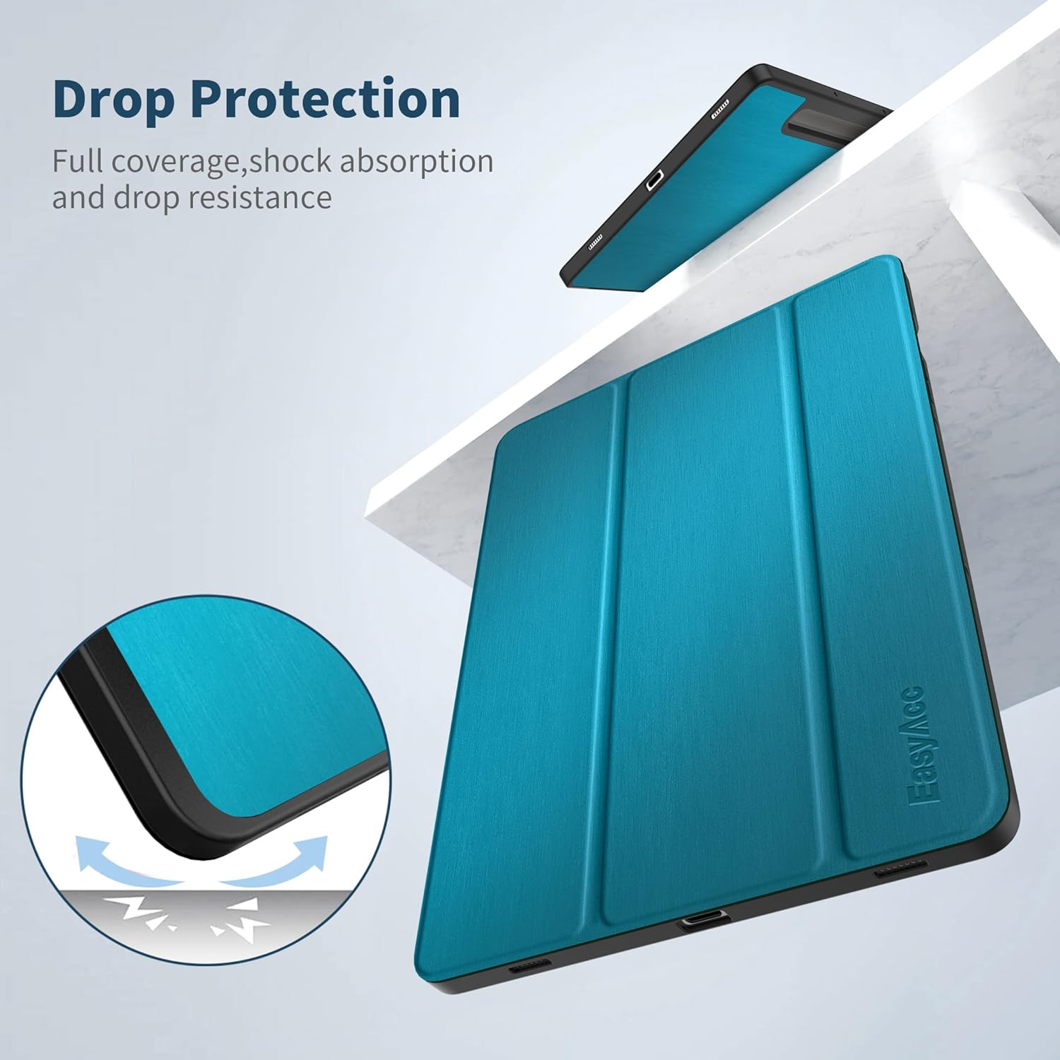 Thumbnail 5 de EasyAcc Hülle für Samsung Galaxy Tab S10 Lite / S10 FE & S9 FE / S9 11" – Slim PU Leder mit S-Pen-Halter & Standfunktion