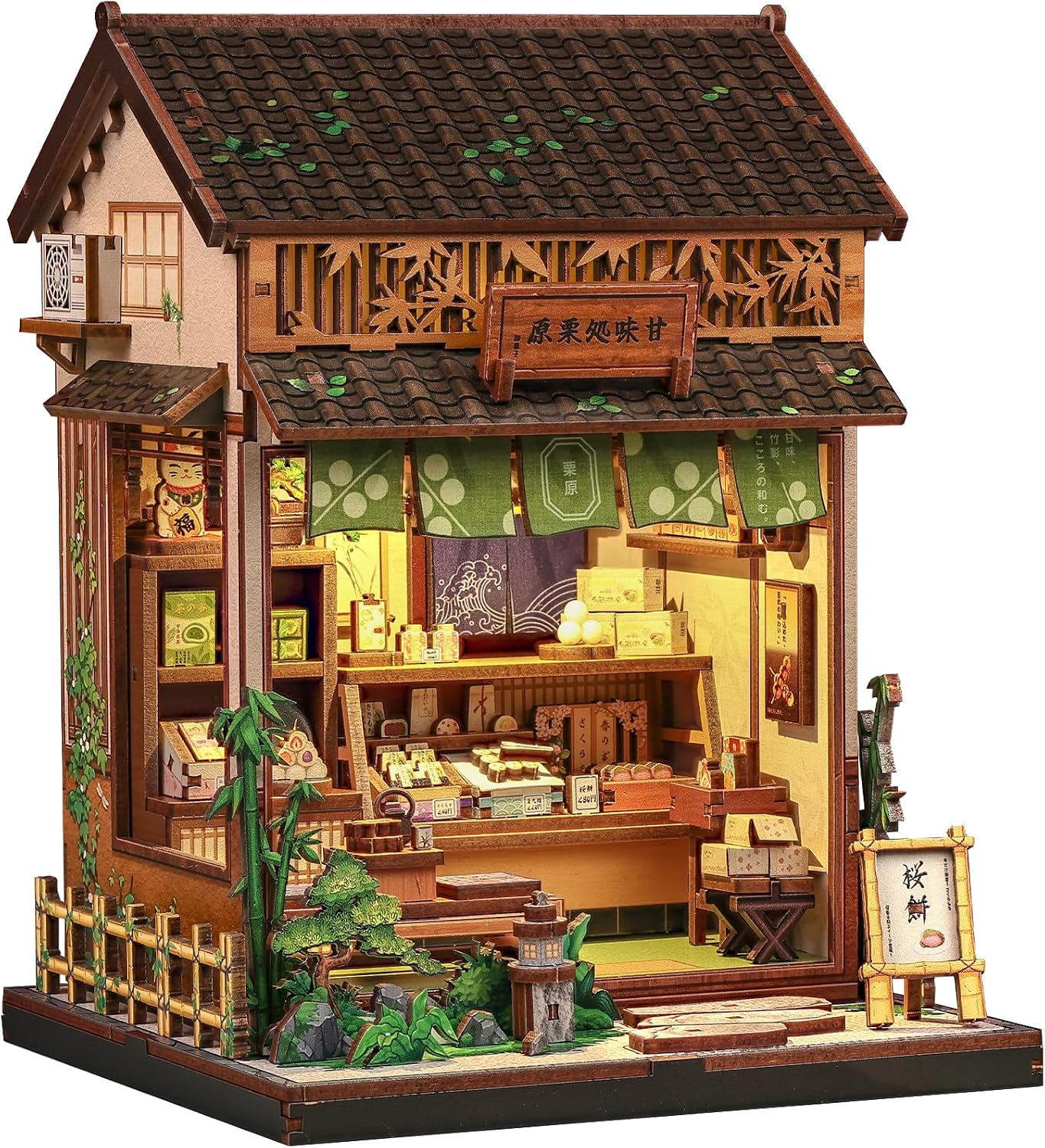 Detalle de CUTEBEE Book Nook Japanese Wagashi Shop
