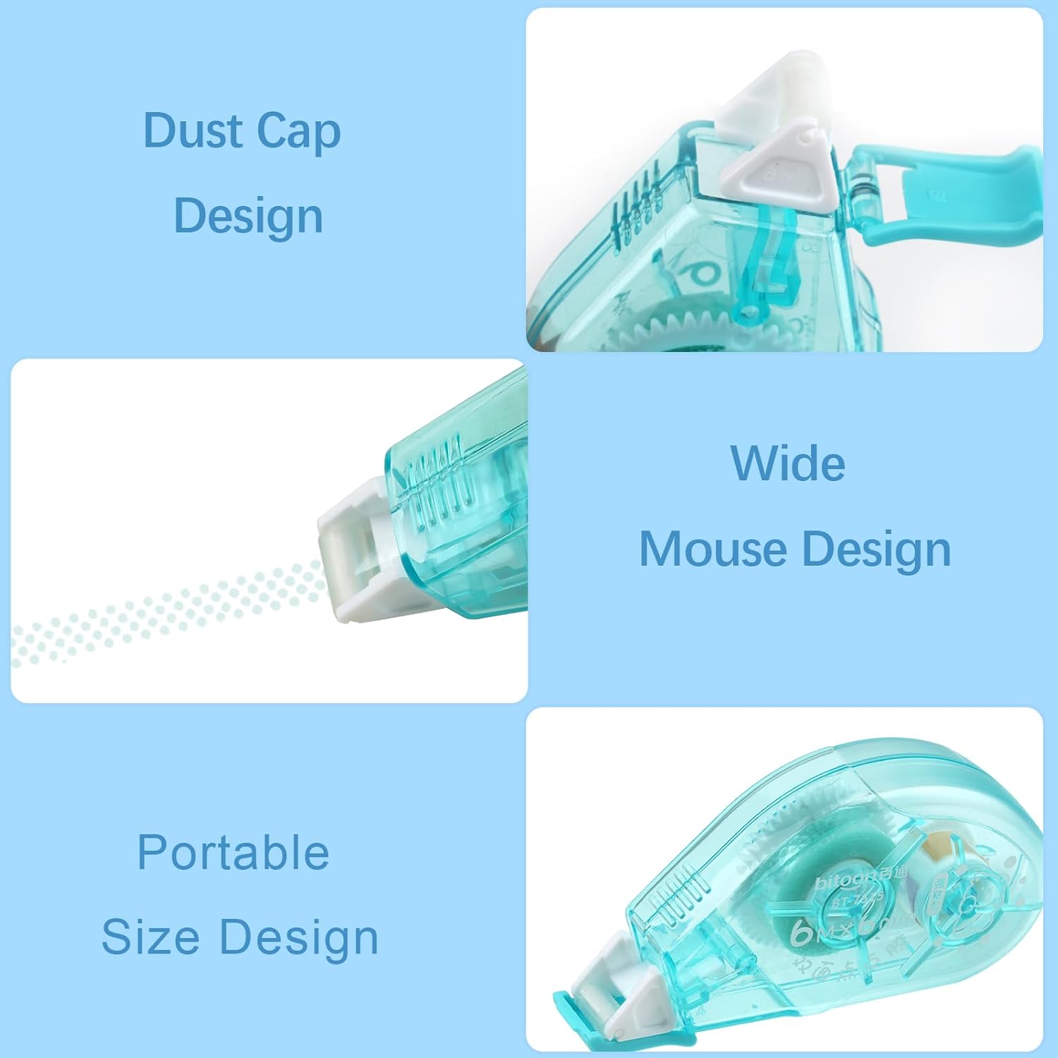 Thumbnail 4 de 8 pcs Glue Tape Roller 4-colour pack 🎨