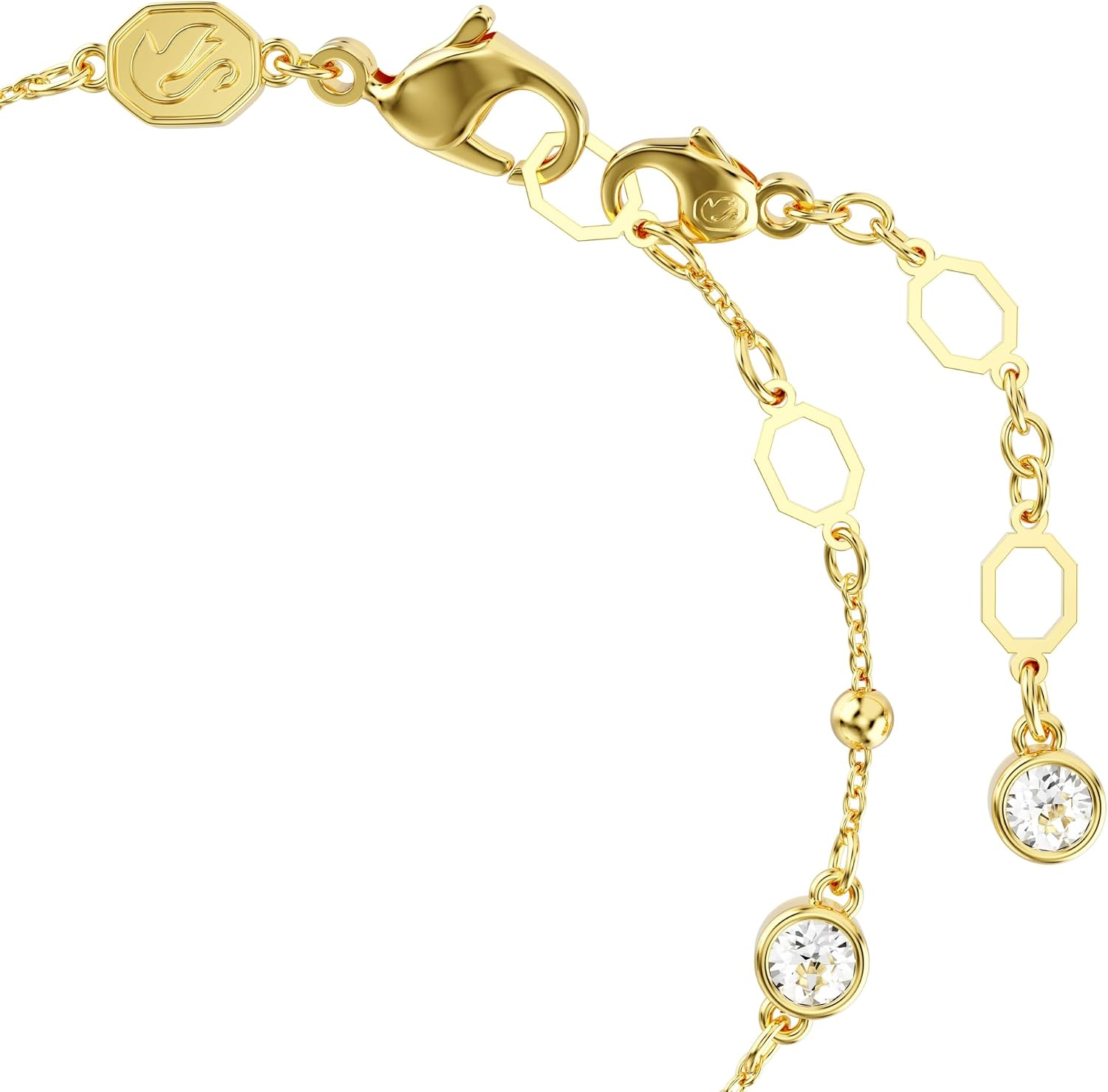 Detalle de Swarovski Imber Armband Weißes vergoldetes Damenarmband mit Strahlenden Rundkristallen