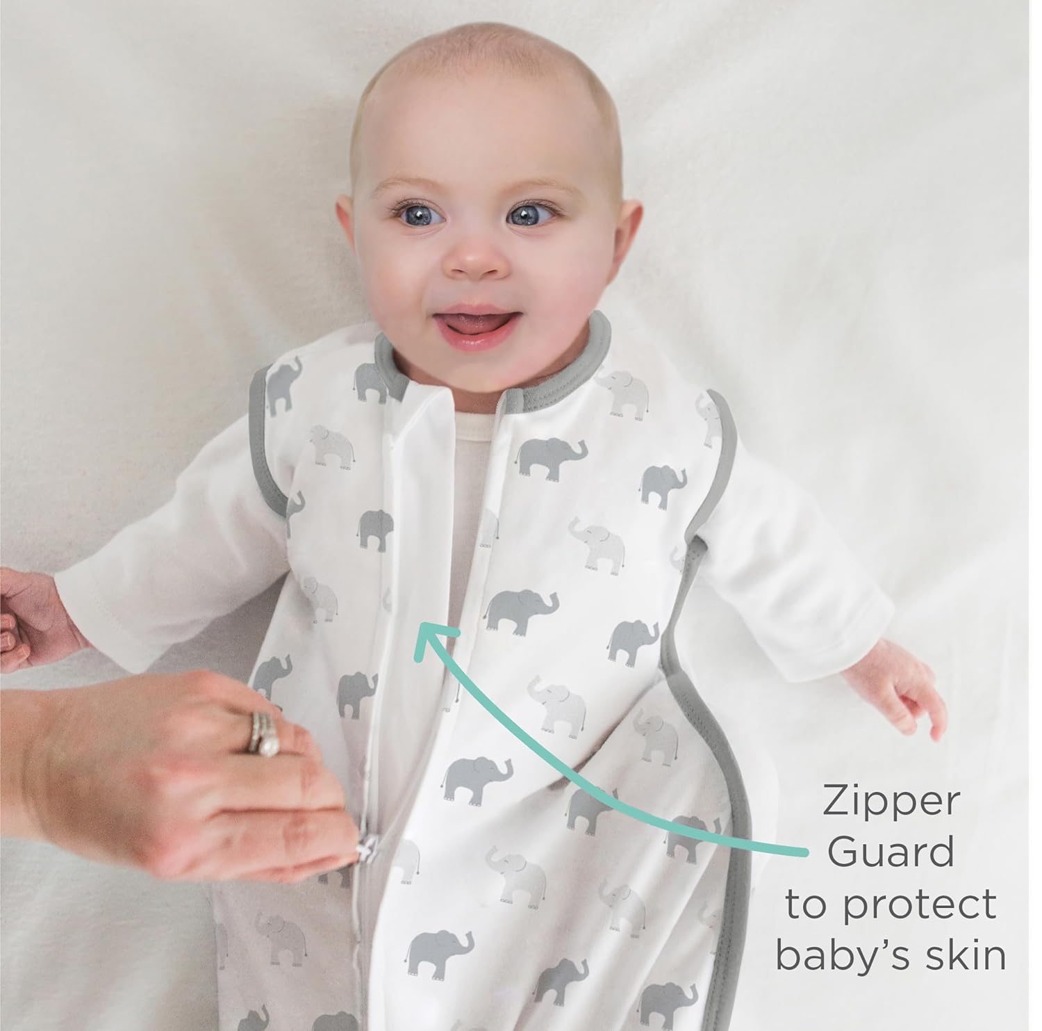 Detalle 2 de Amazing Baby Cotton Sleeping Sack, Medium