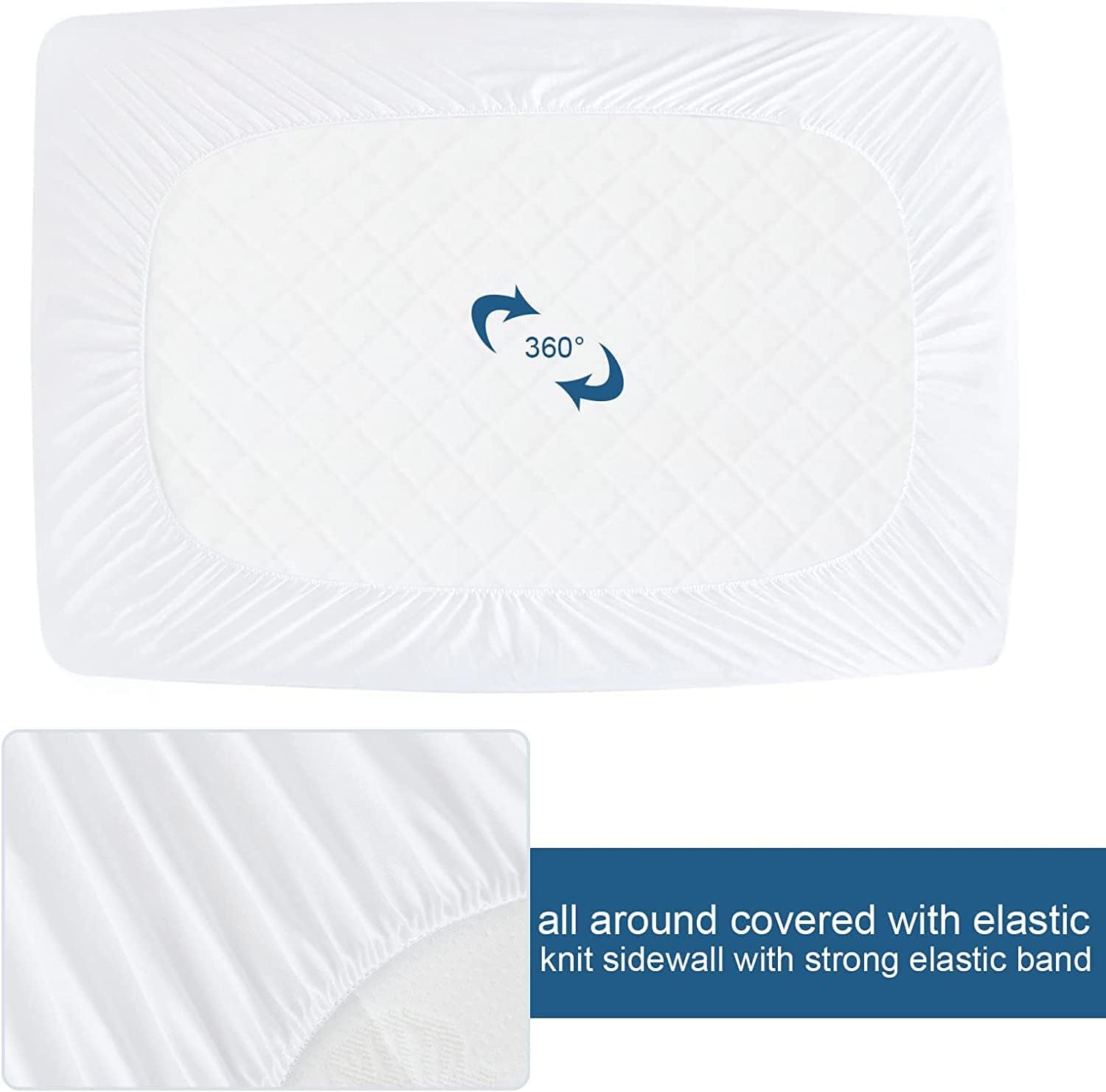 Detalle de SPRINGSPIRIT Waterproof Mattress Protector 2-Pack