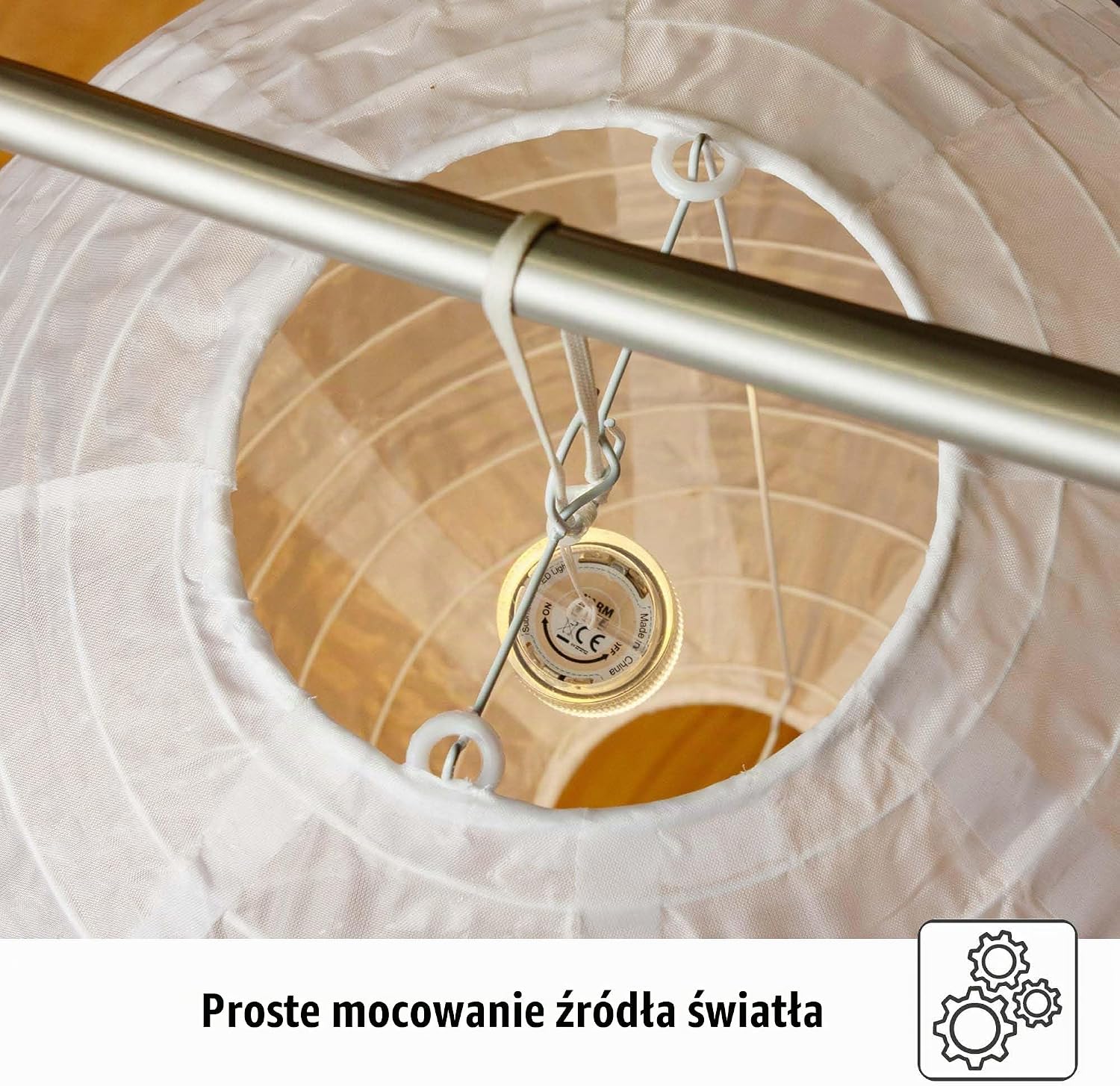 Detalle 2 de Hellum 150889 – zestaw 7 lampionów zewnętrznych LED, ciepłe światło i pilot