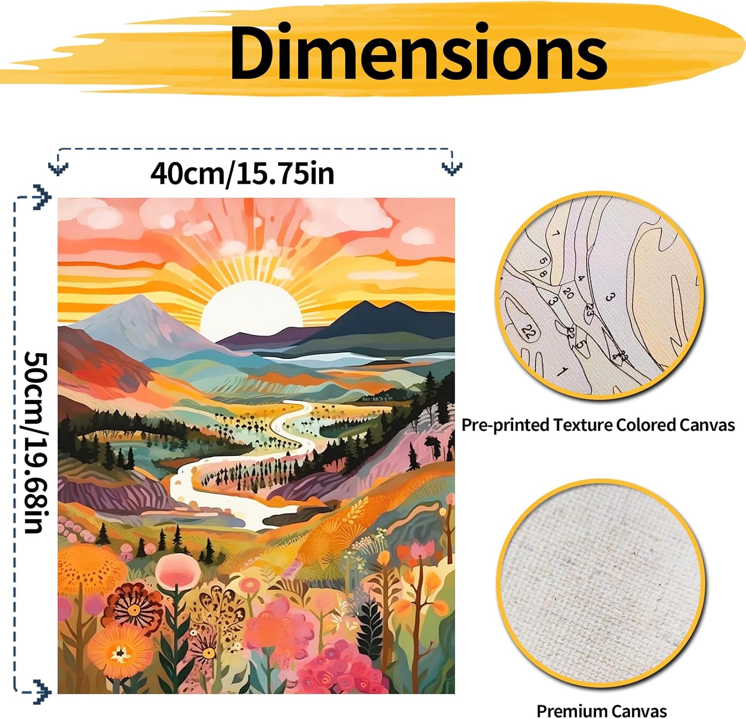 Thumbnail 1 de YALKIN Paint by Numbers 40x50cm kit 🎨
